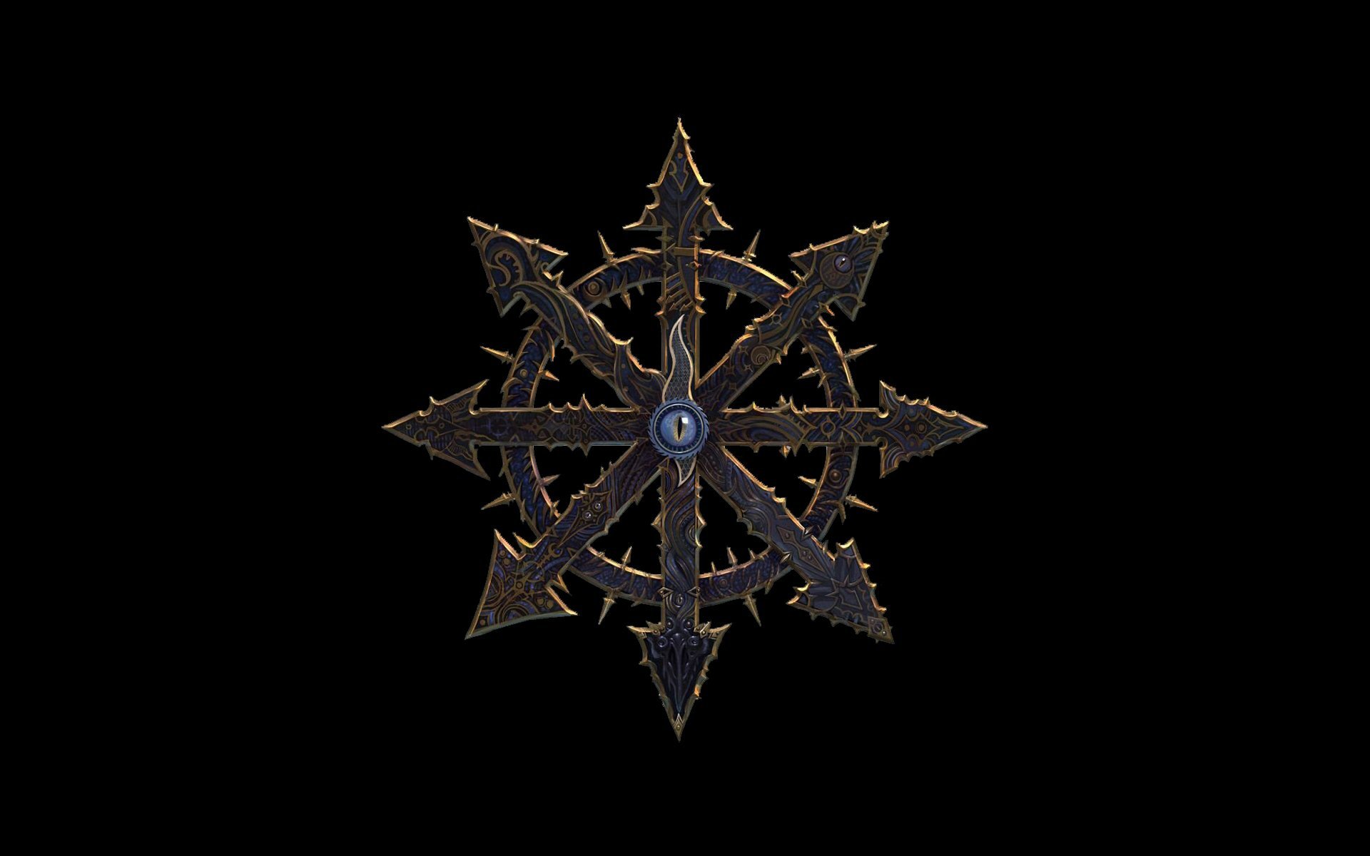 HD Wallpaper: Warhammer Chaos Symbol