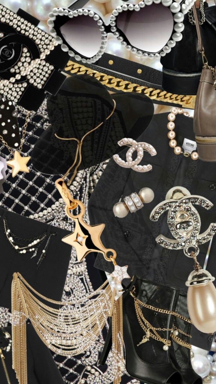 Chanel Black Background Wallpaper