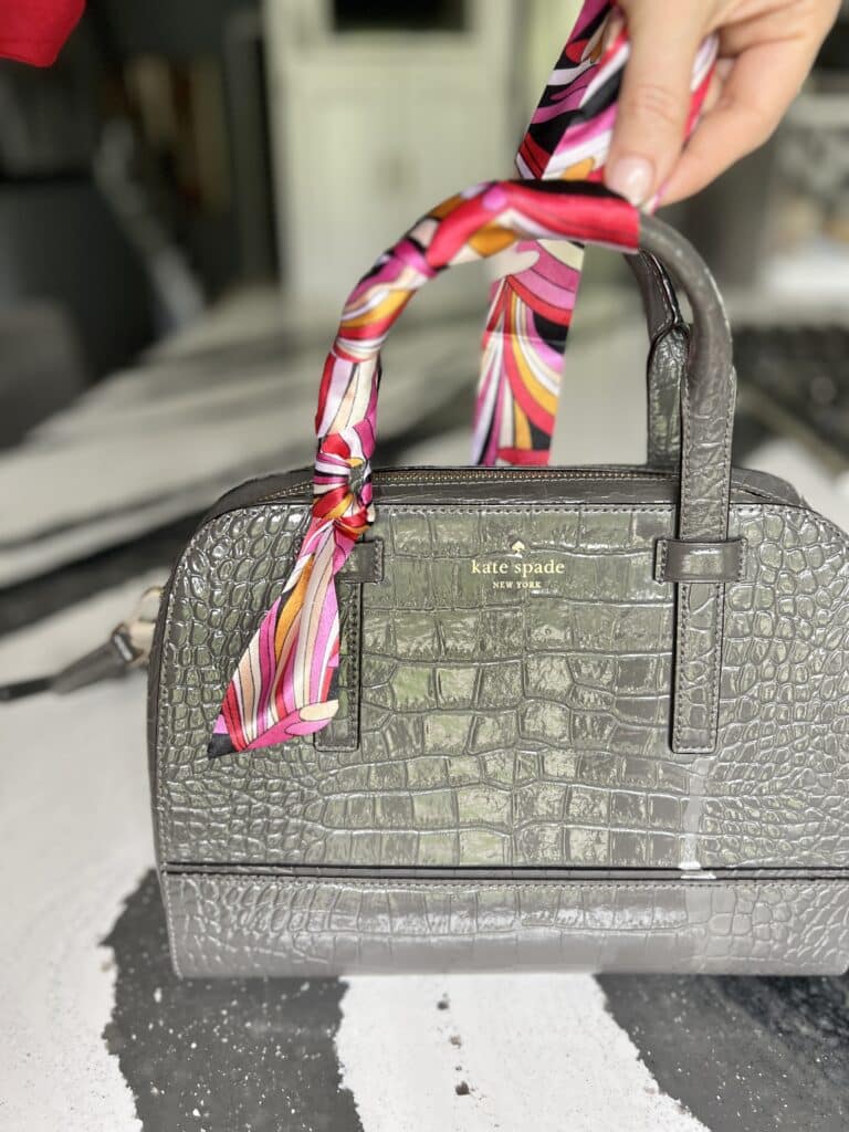Style a Scarf on Your Handbag or Purse