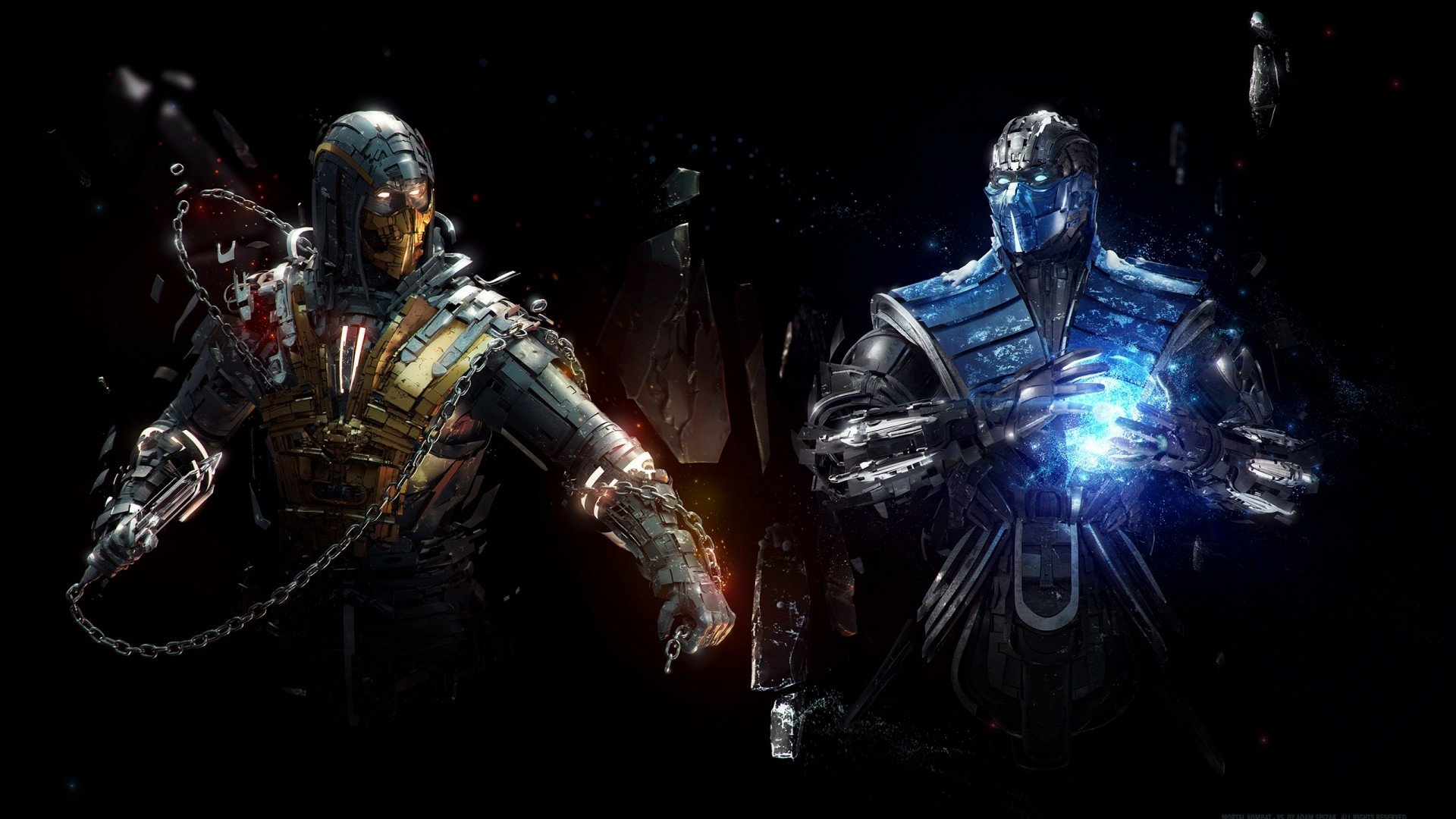 Sub Zero Vs Scorpion HD Wallpaper