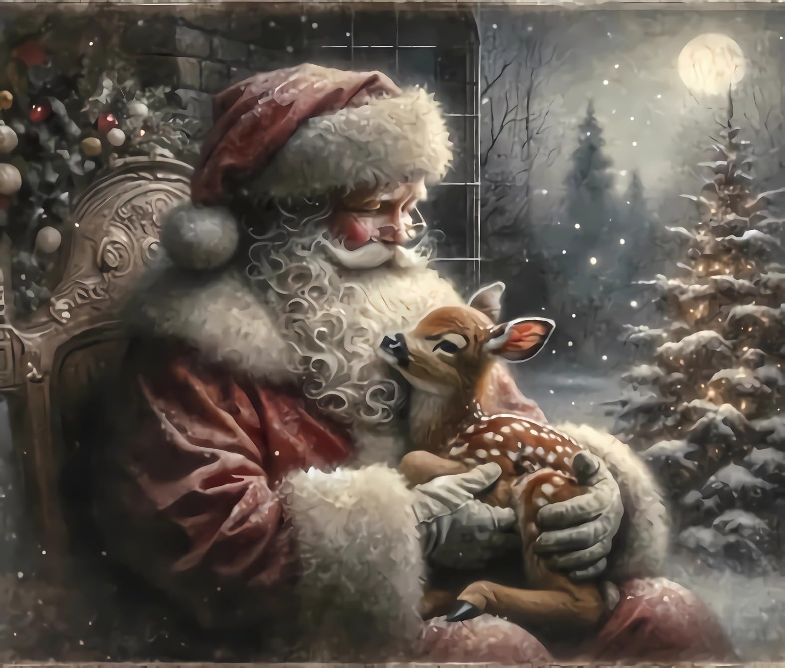 CATOSORB Vintage Christmas Wall Art