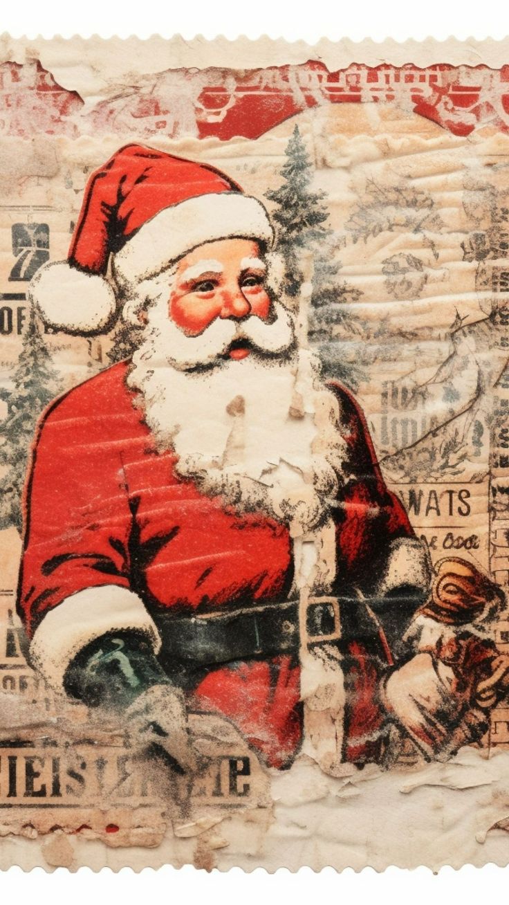 Vintage Santa Wallpaper