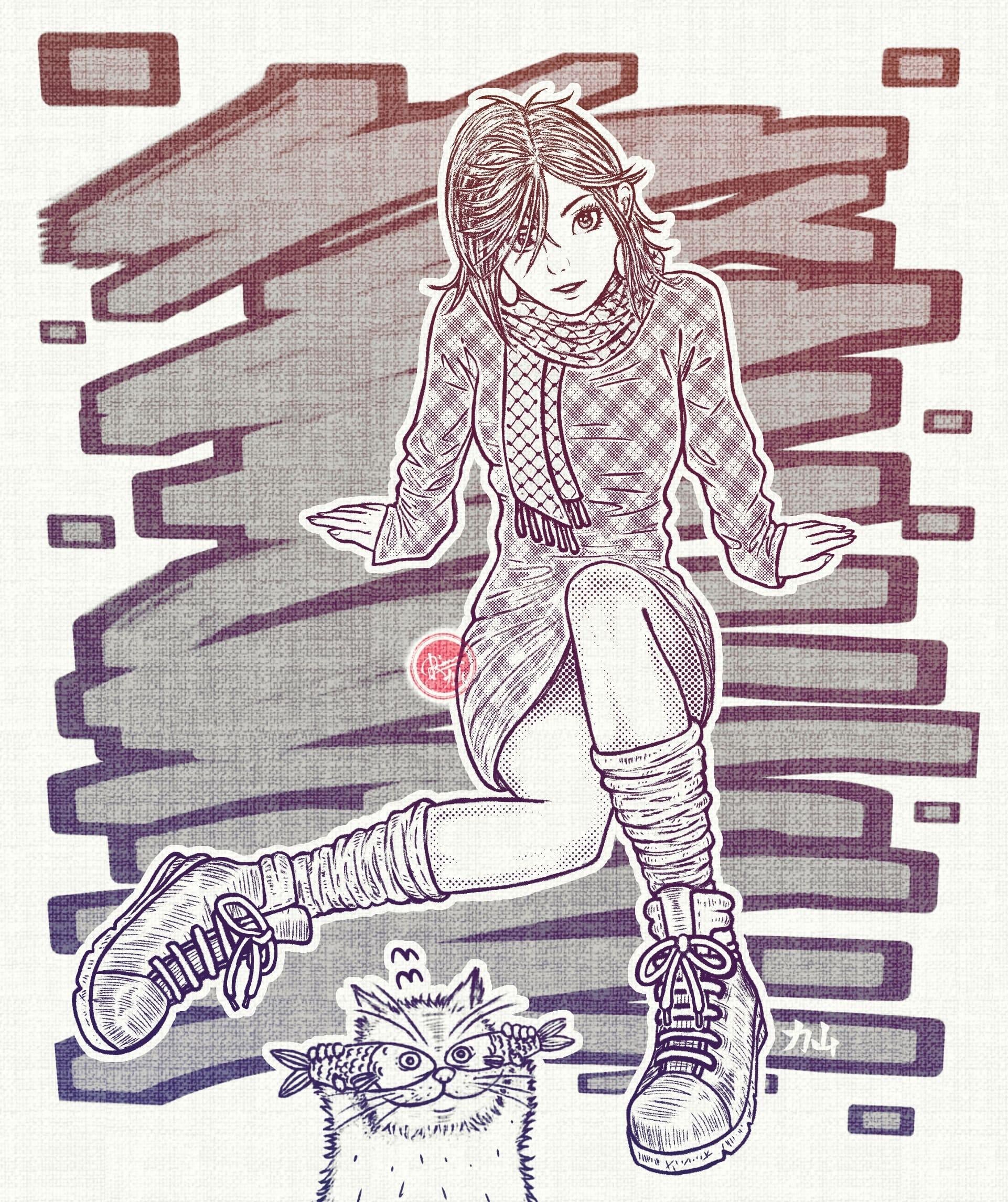 phone wallpaper. Ayase Momo fanart