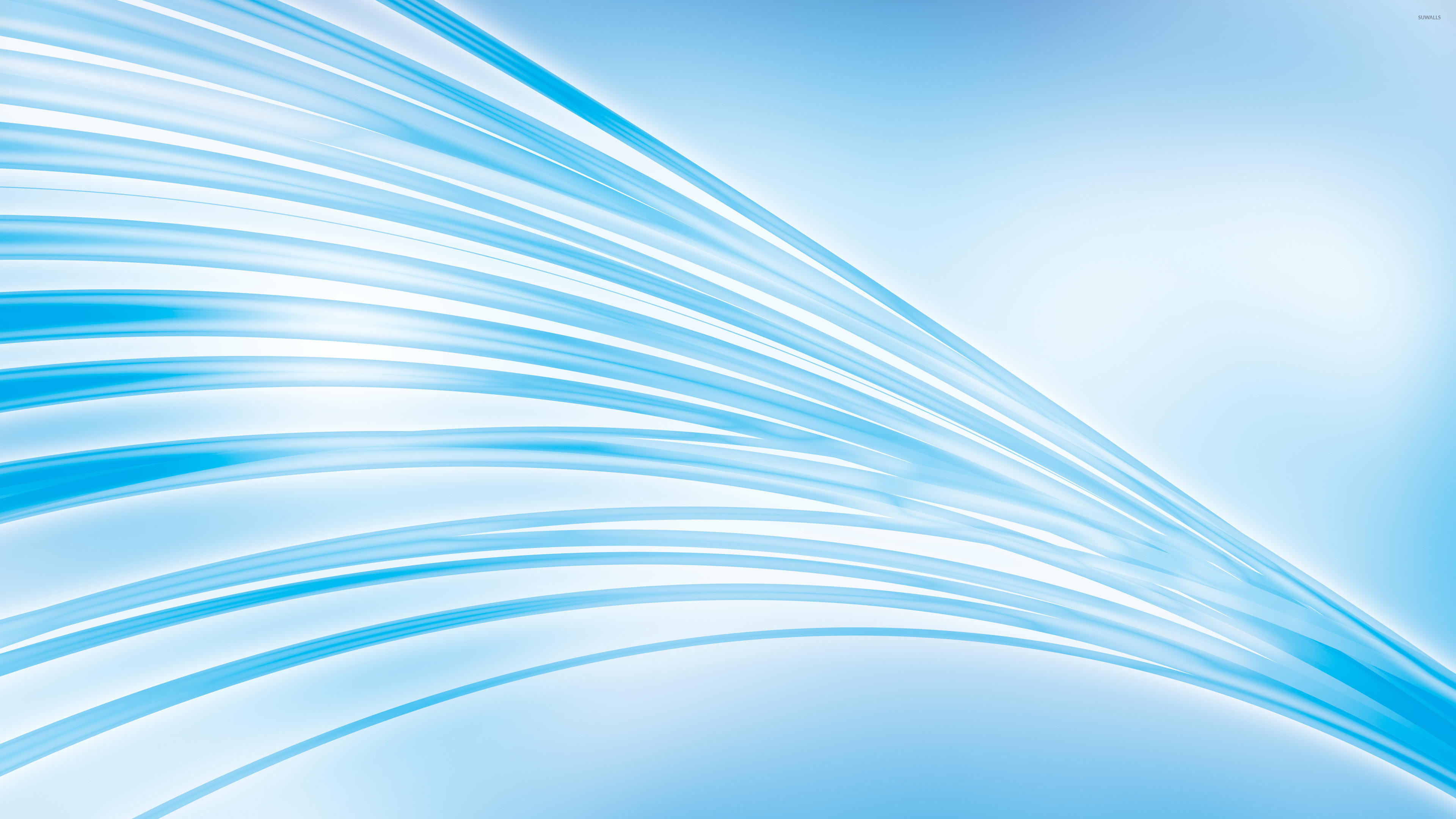 Light blue curves wallpaper