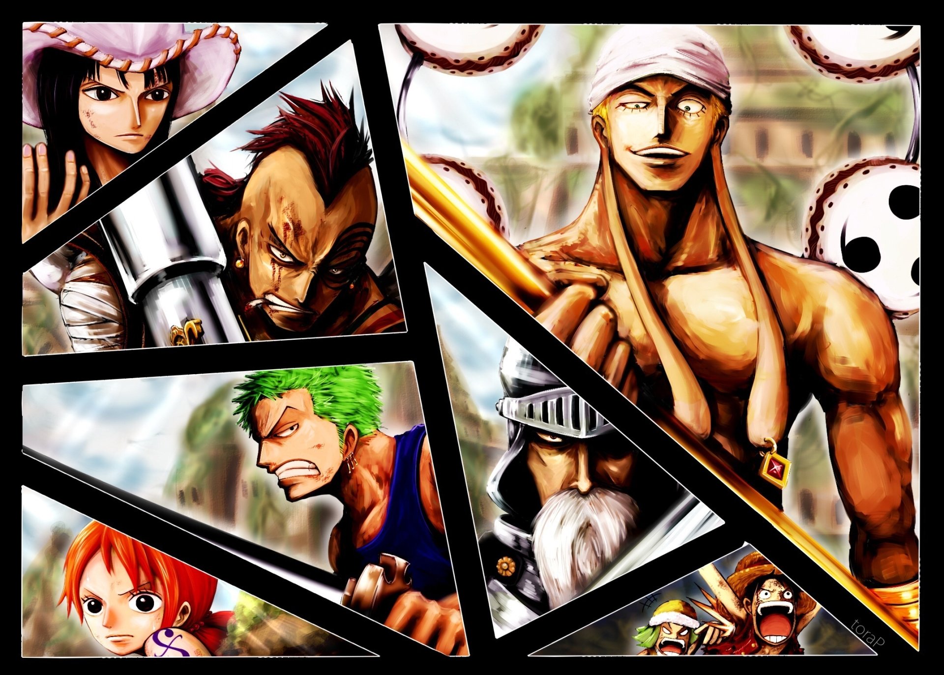 Nico Robin Roronoa Zoro Monkey D. Luffy