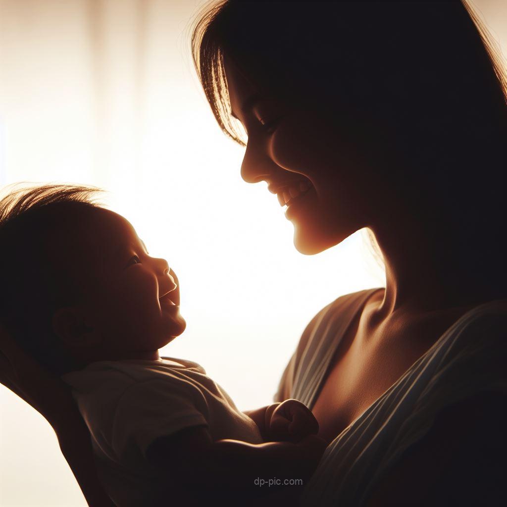 Baby Happy with his Mother Family dp