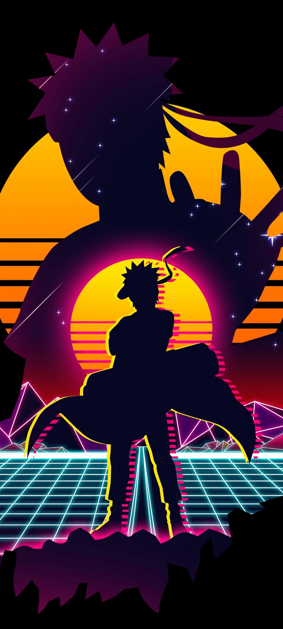 Naruto Uzumaki Wallpaper 4K, Retro