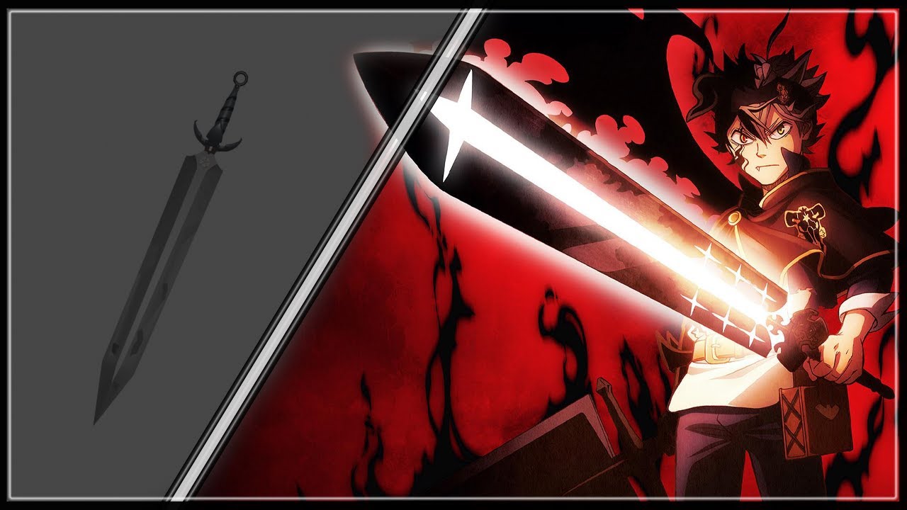 Black Clover Asta Demon Dweller Sword