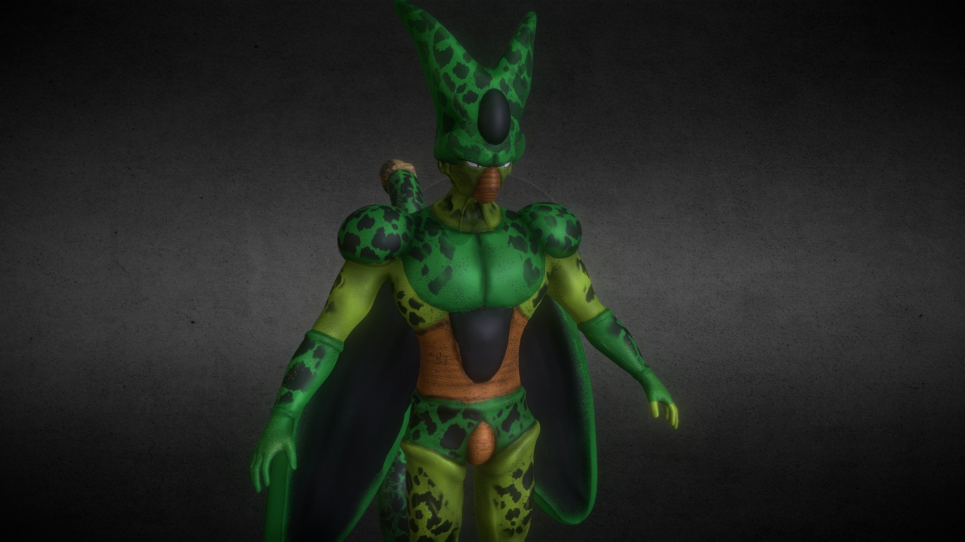 Imperfect Cell Ball Z Villain