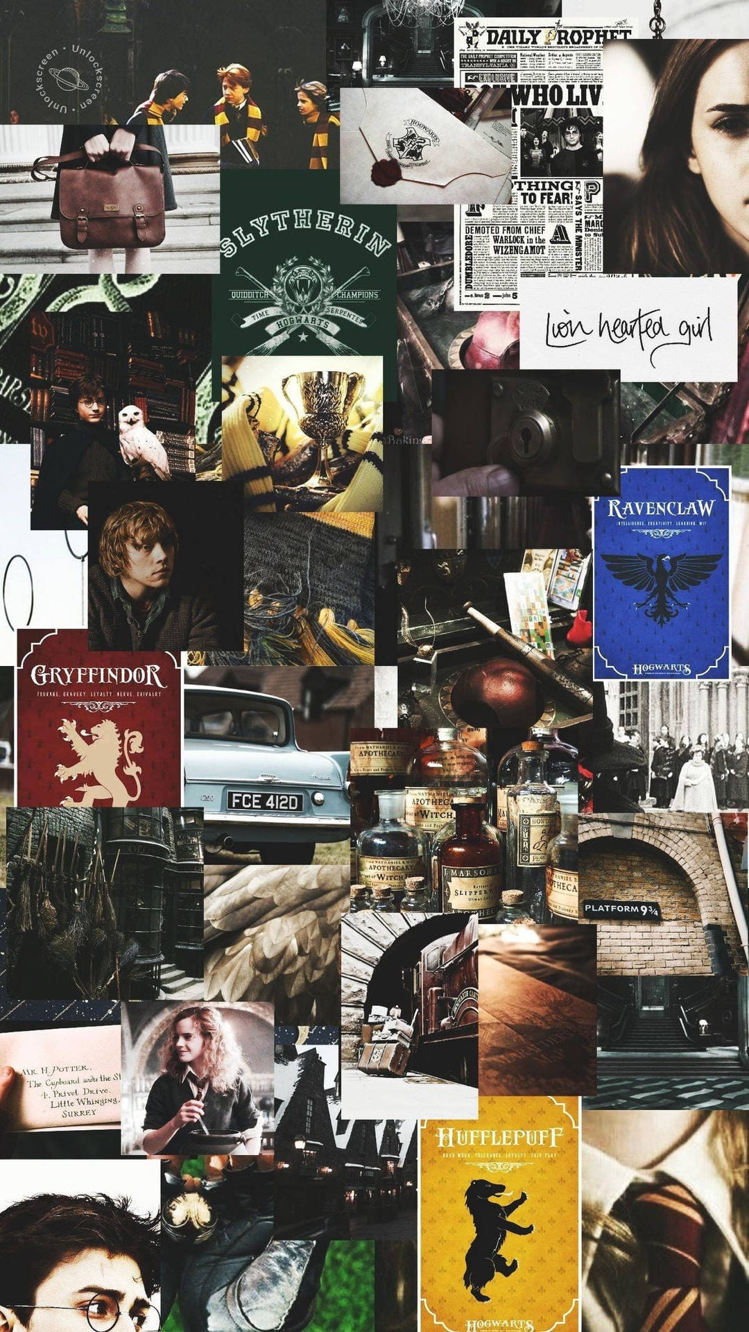 Aesthetic Harry Potter Photomontage
