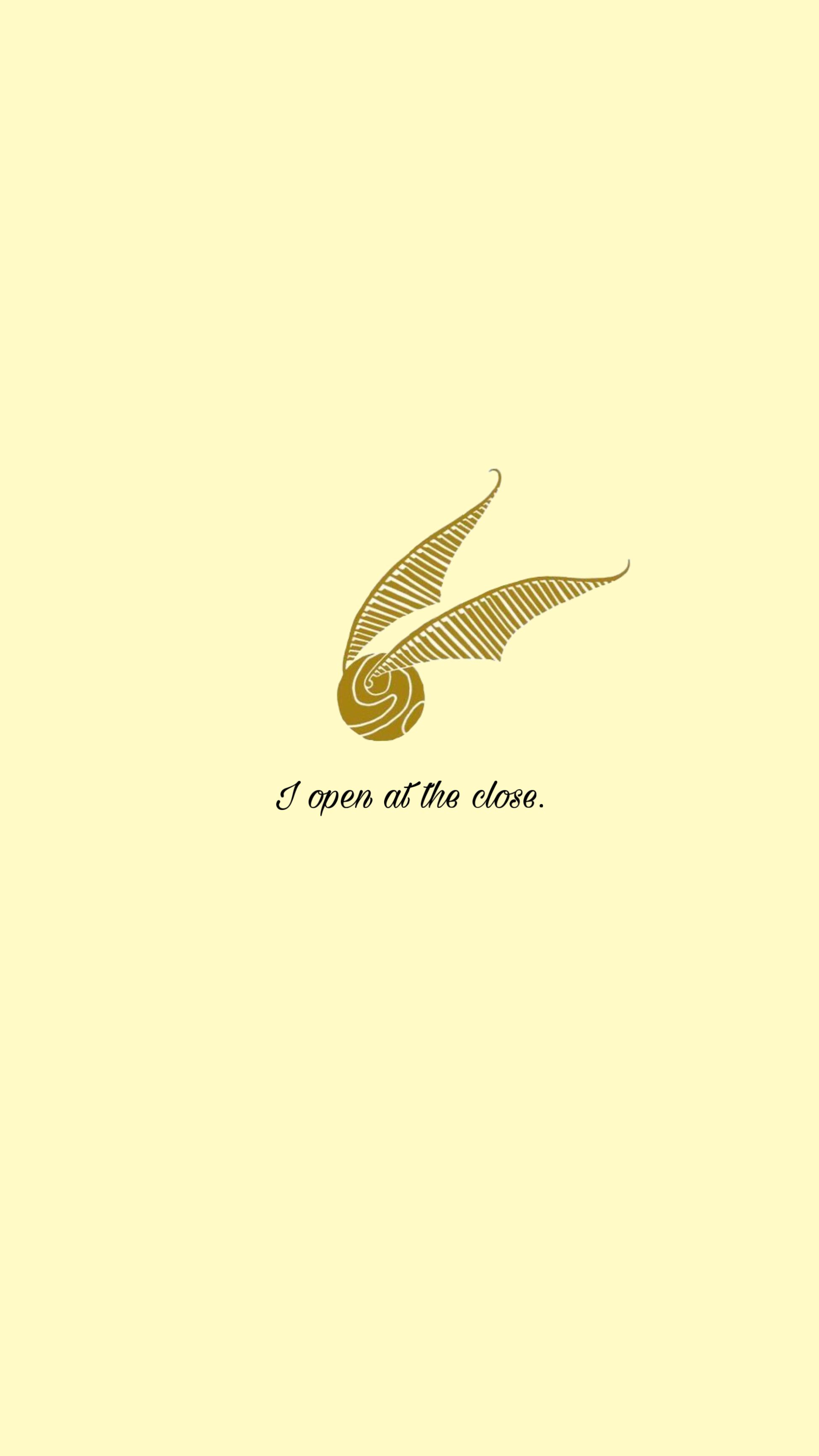 Golden snitch aesthetic wallpaper