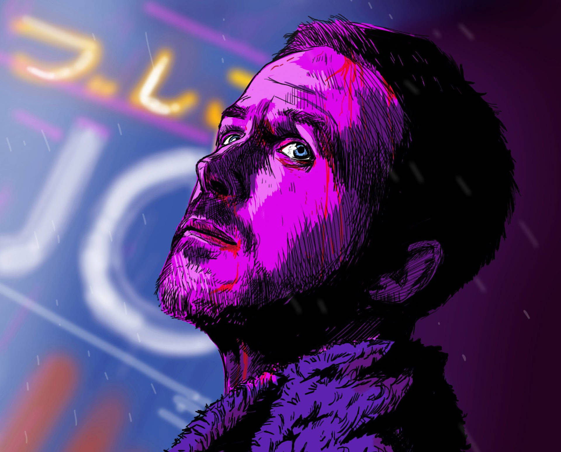 Download Purple Fan Art Blade Runner