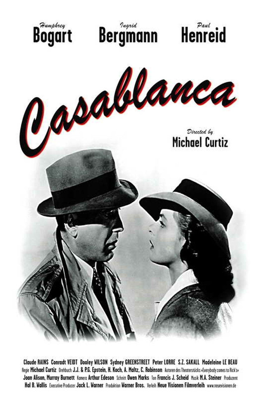 Casablanca Movie Poster Print 11 x 17