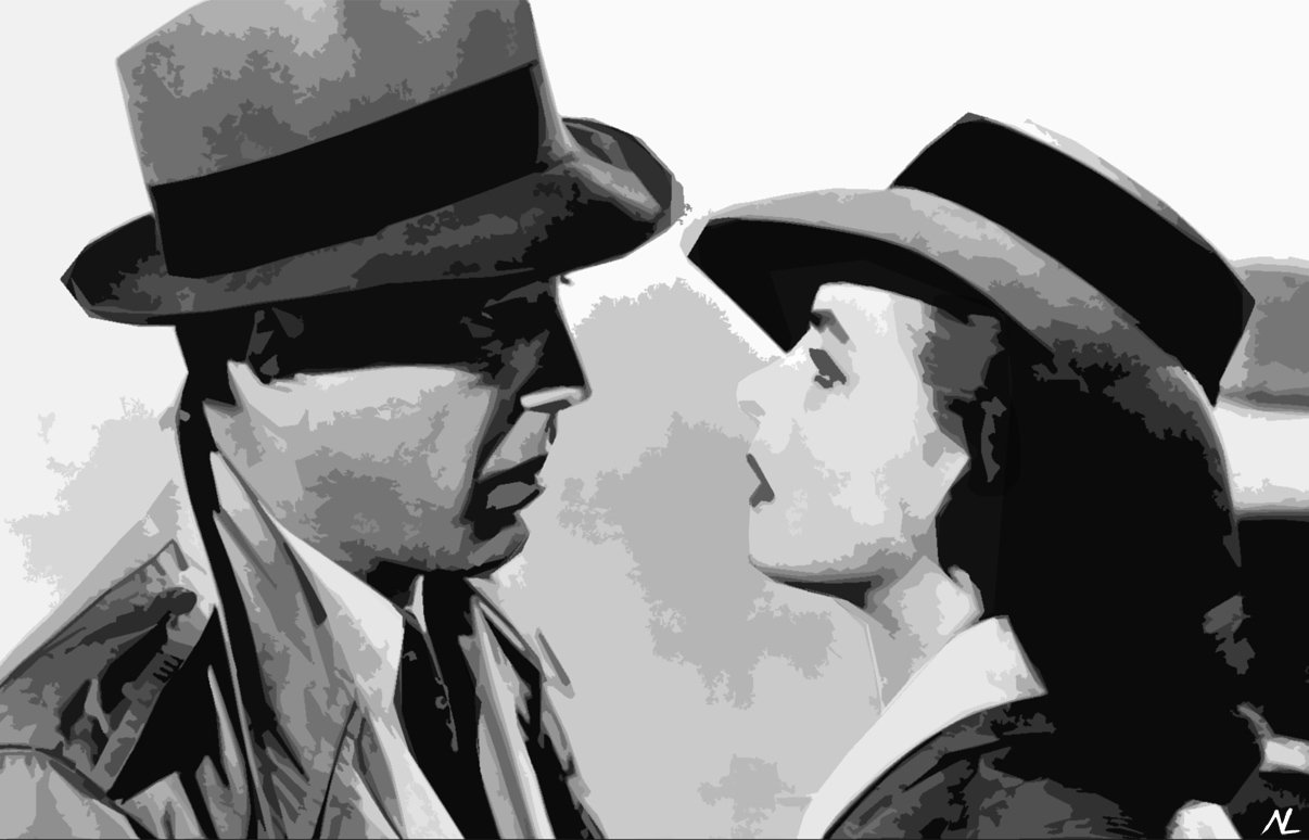 NLopezArt Rick and Ilsa from Casablanca