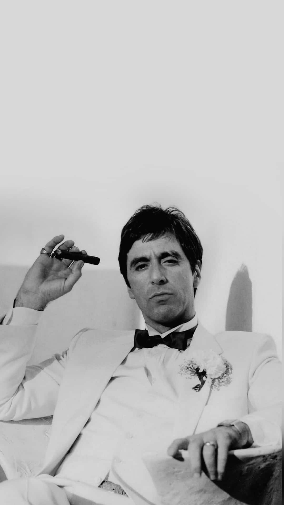 Tony Montana Relaxing With Cigar