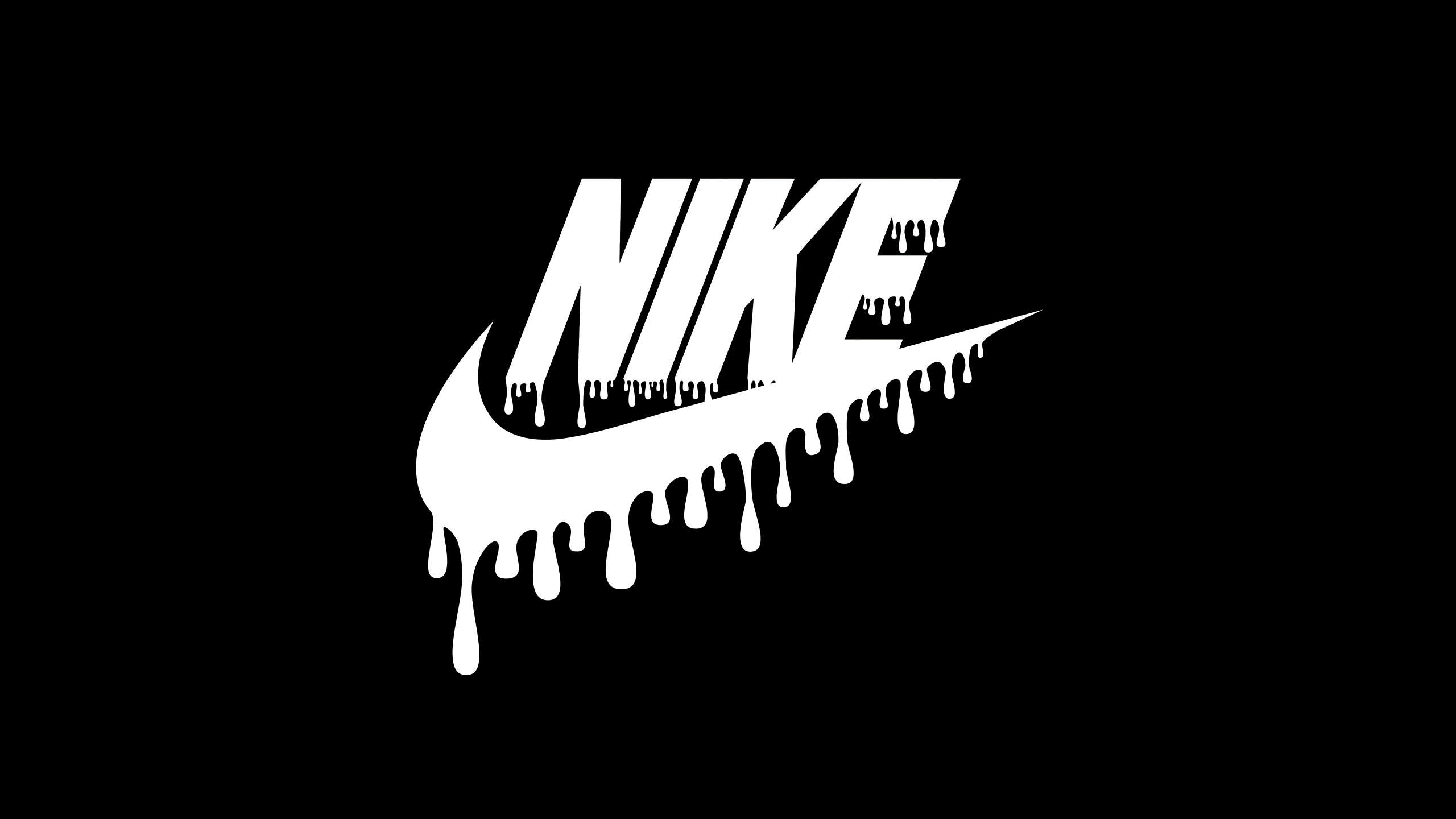 Nike Wallpaper 4K, Drippy, 8K, Black