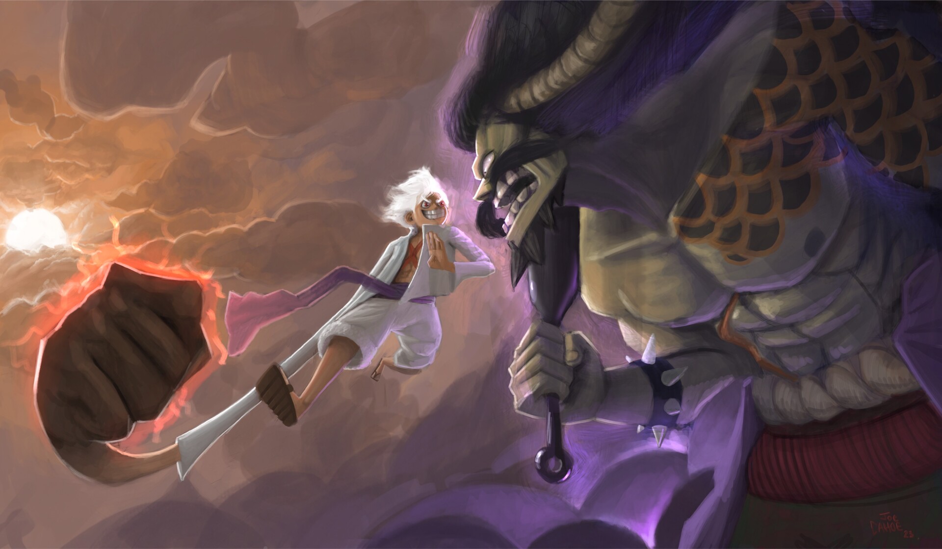 Anime One Piece Luffy Vs Kaido HD