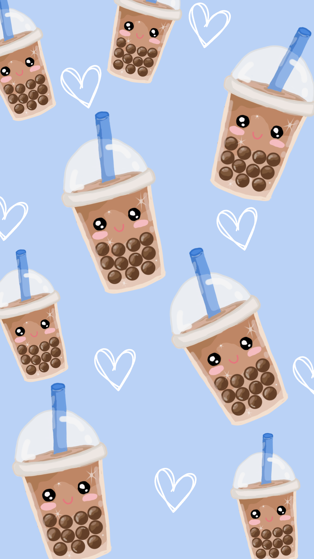 Boba Tea phone wallpaper