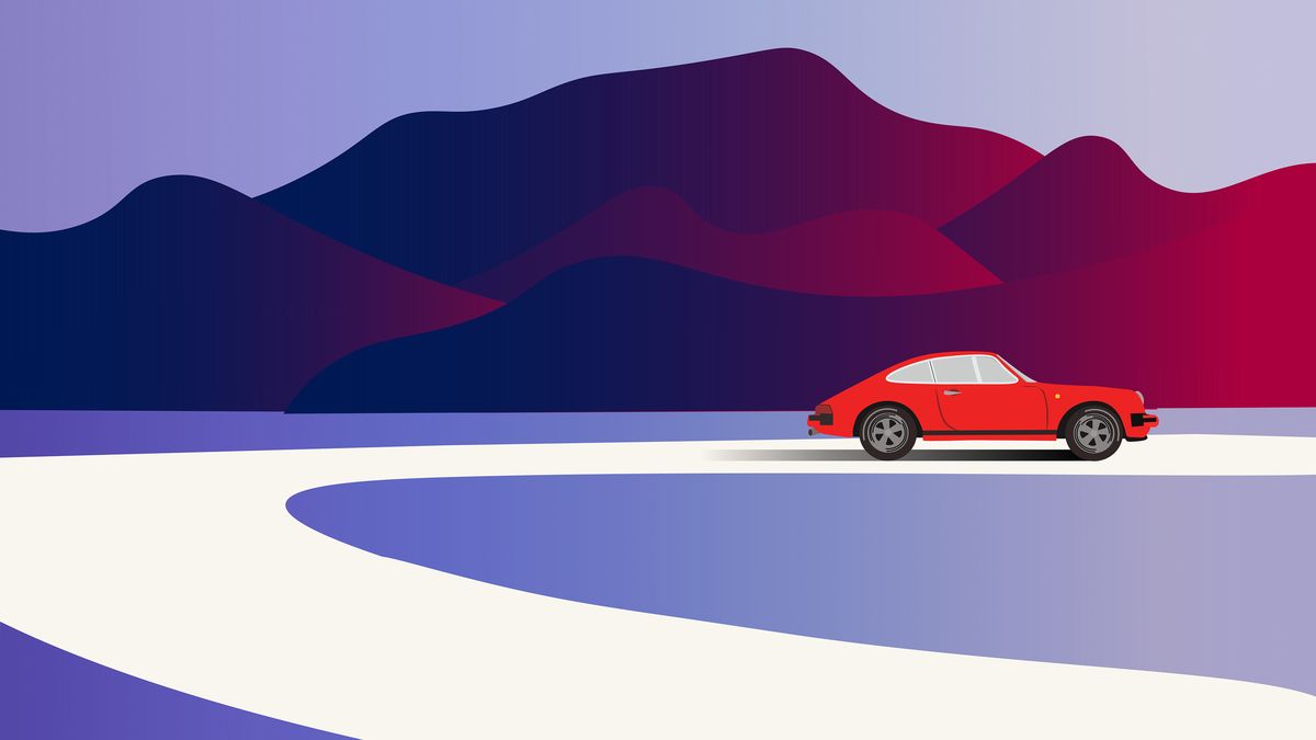 Porsche Minimalist 4k 4k