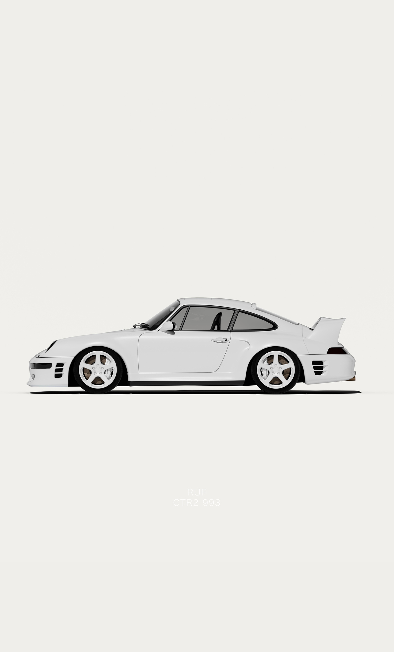 Porsche Minimal White 5k