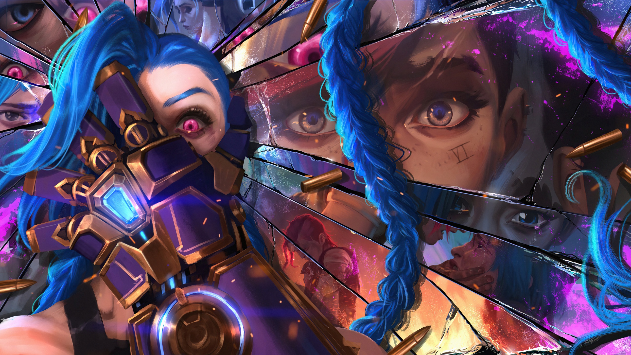 Jinx Wallpaper 4K, 5K, Arcane: League
