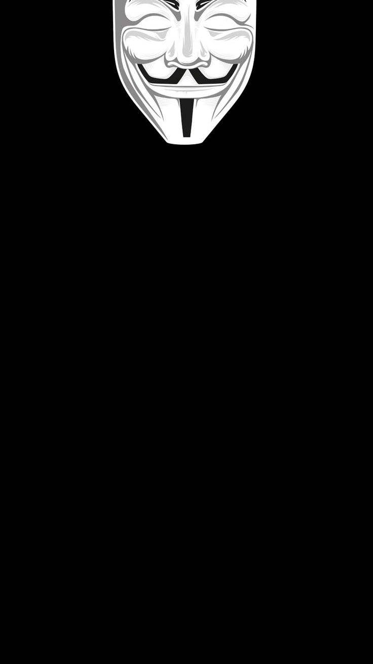 Dynamic Island Anonymous Mask Wallpaper