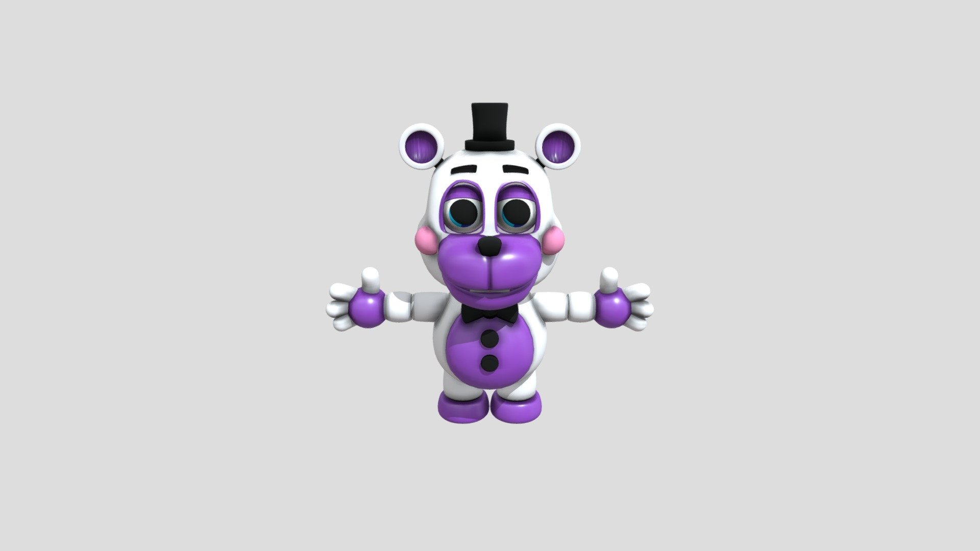 Helpy fnaf 6 Free 3D model
