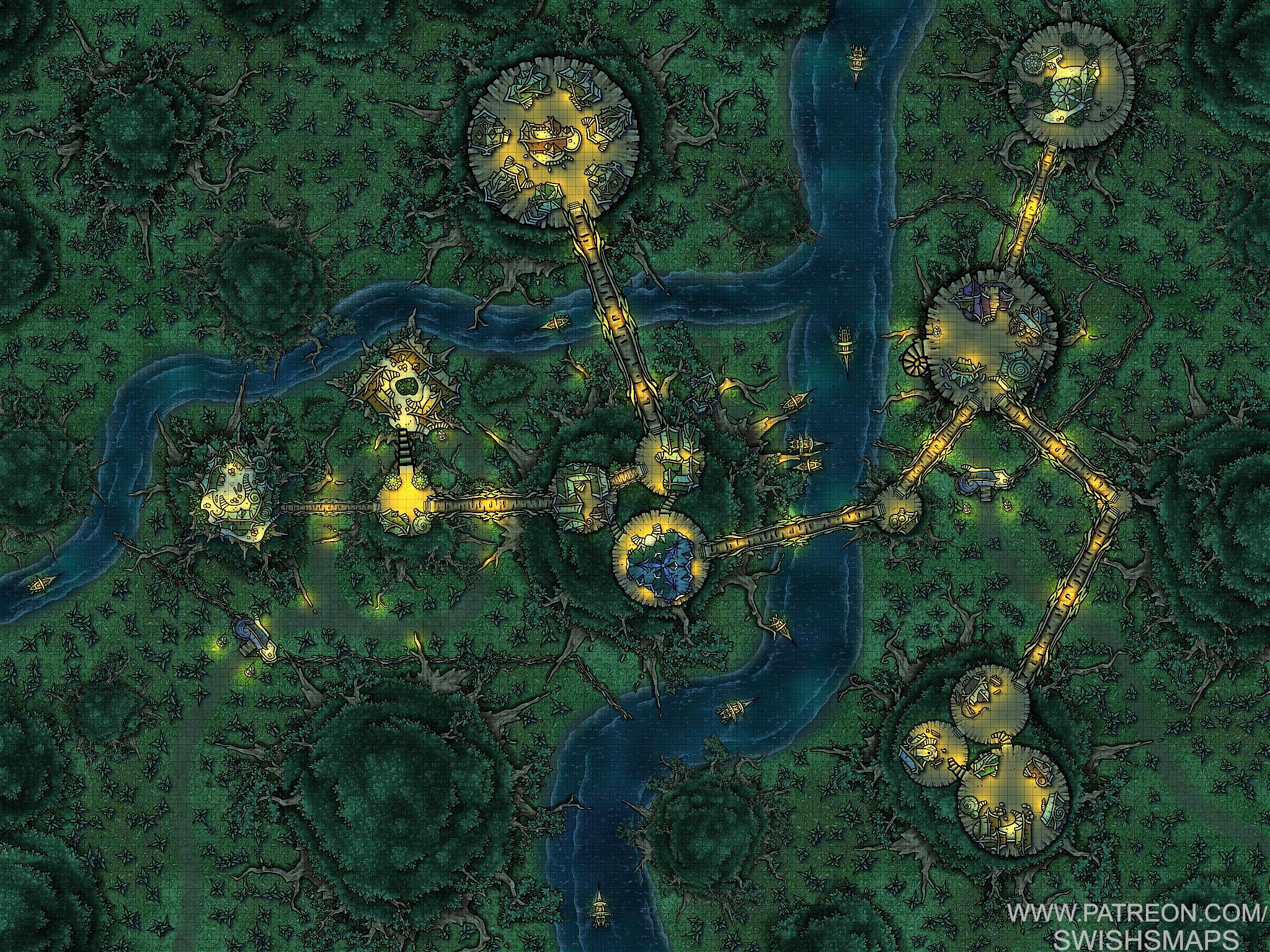 Elf Town / Village. Day & Night