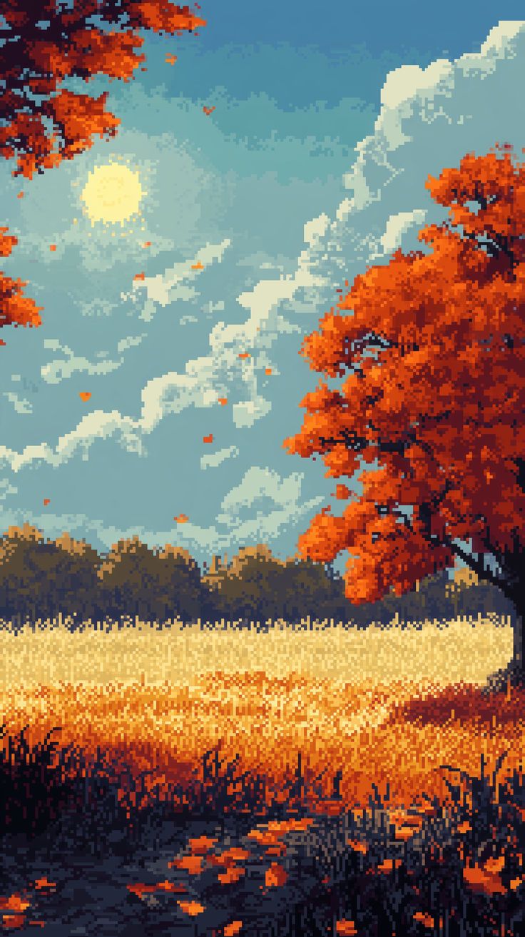 Autumn Pixel Art Phone Wallpapers Wallpaper Cave