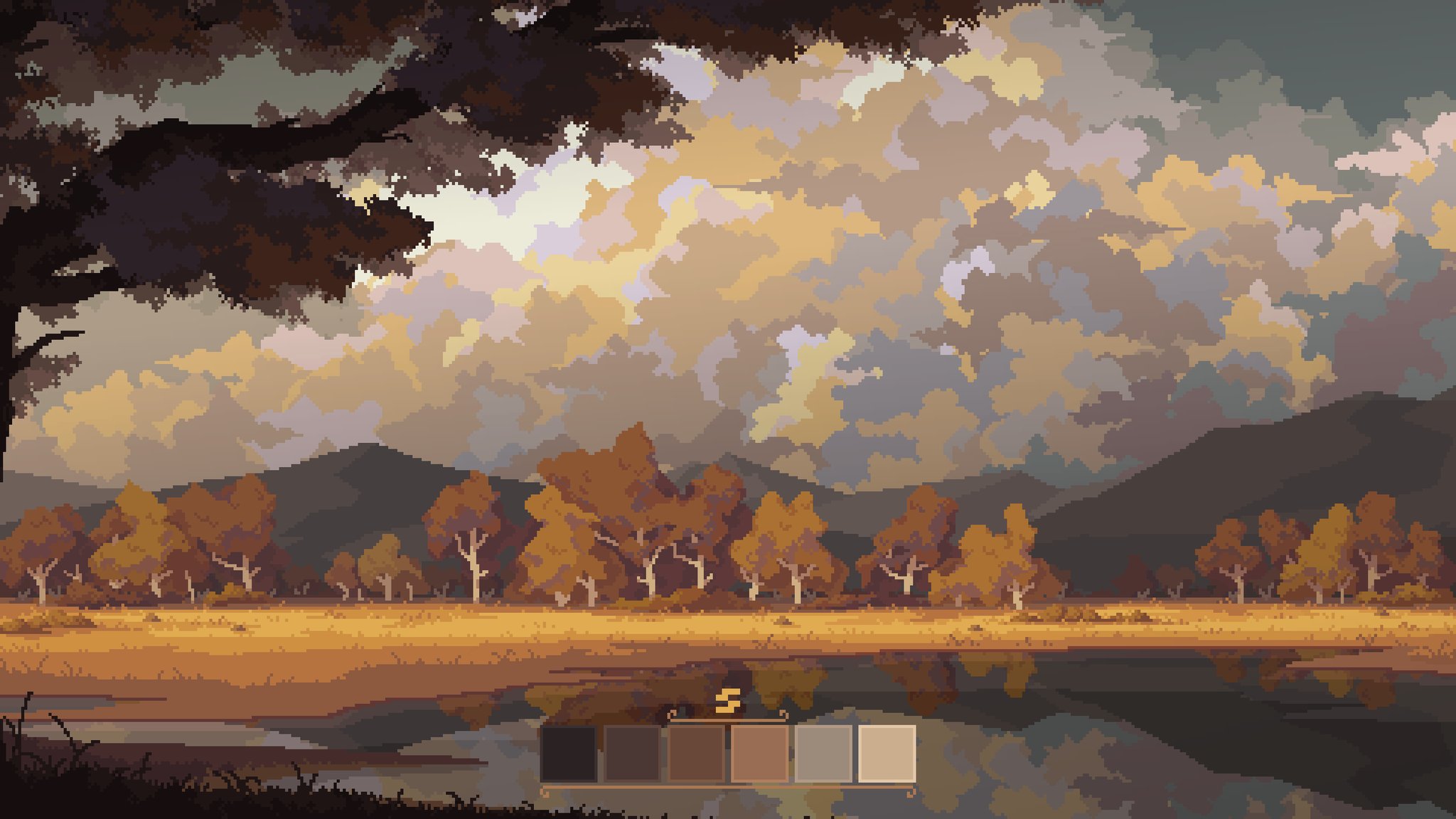 sendalgunung._ trees pixelart #pixelart #pixel_dailies #pixel