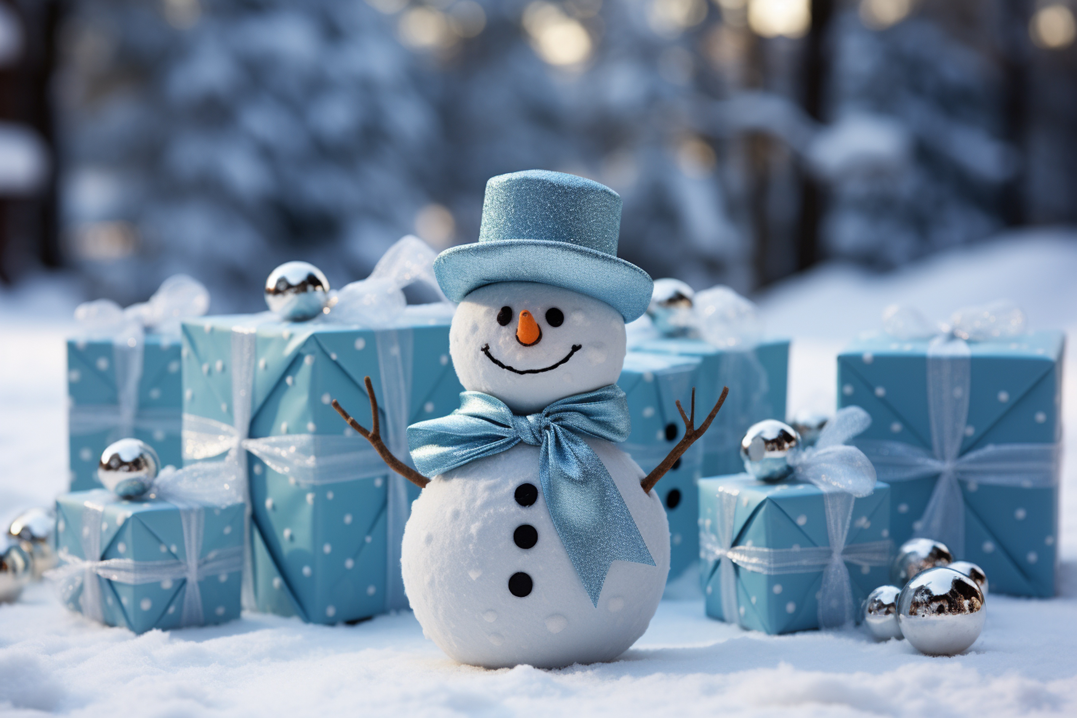 Wallpaper winter, snow, decoration