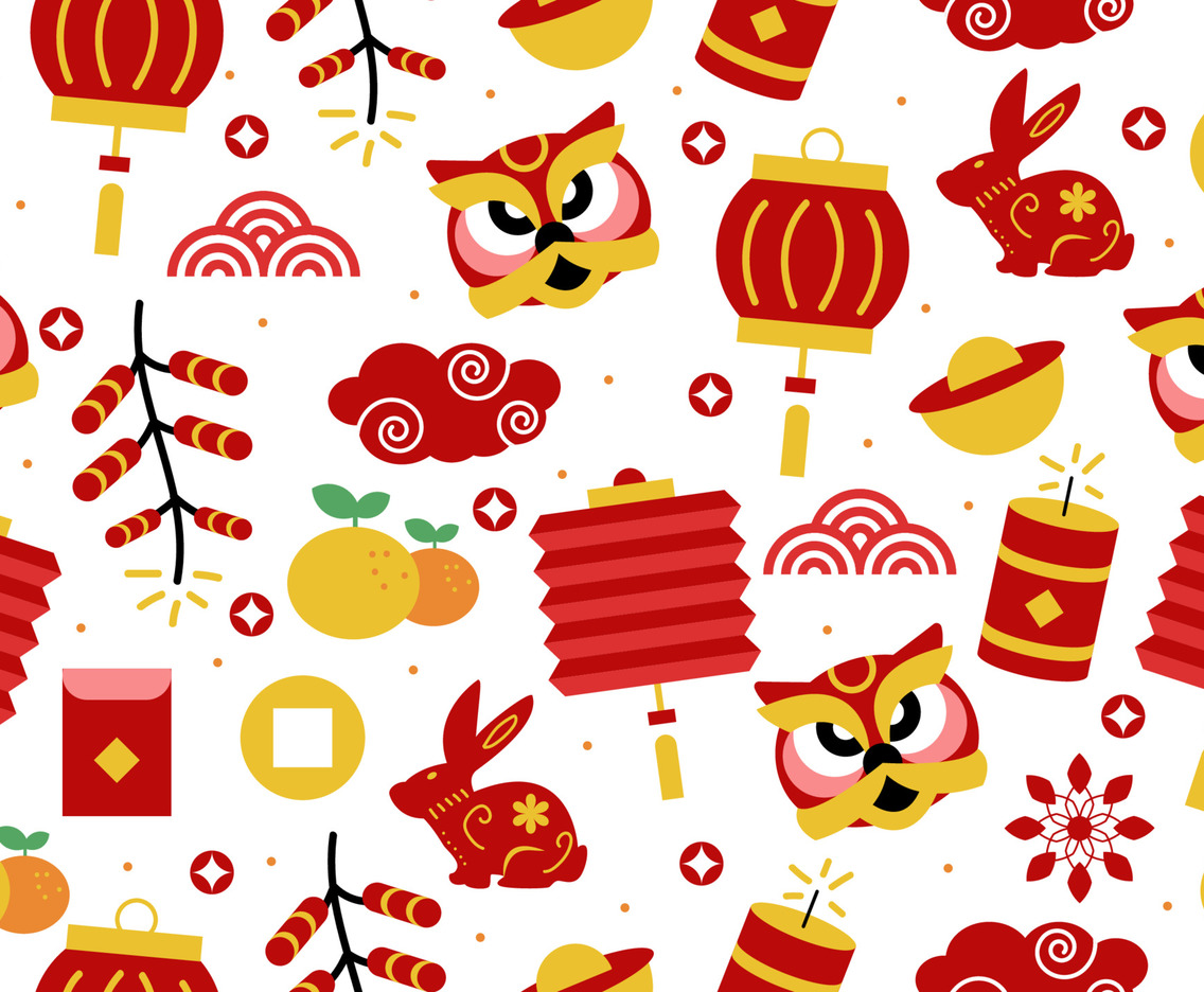 chinese new year pattern ai