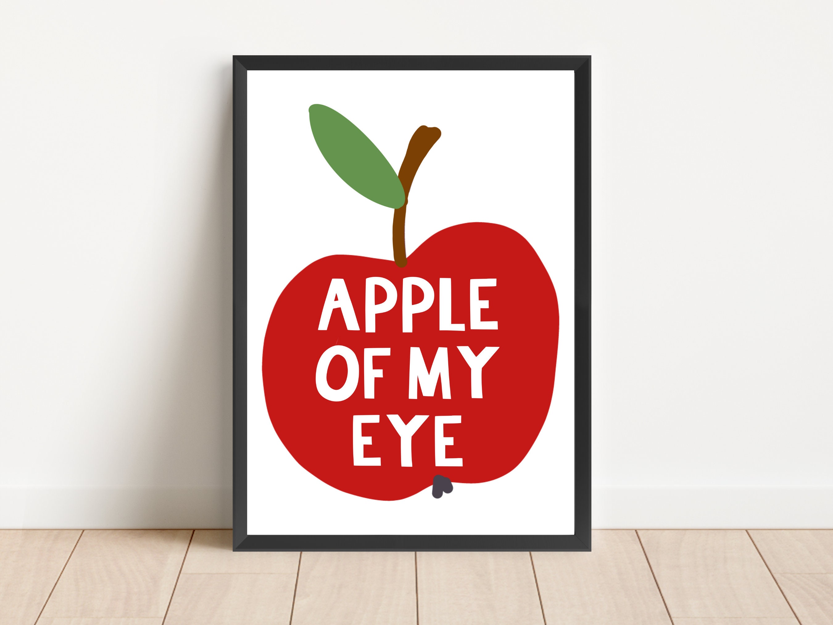 Buy Apple of My Eye Typography Print