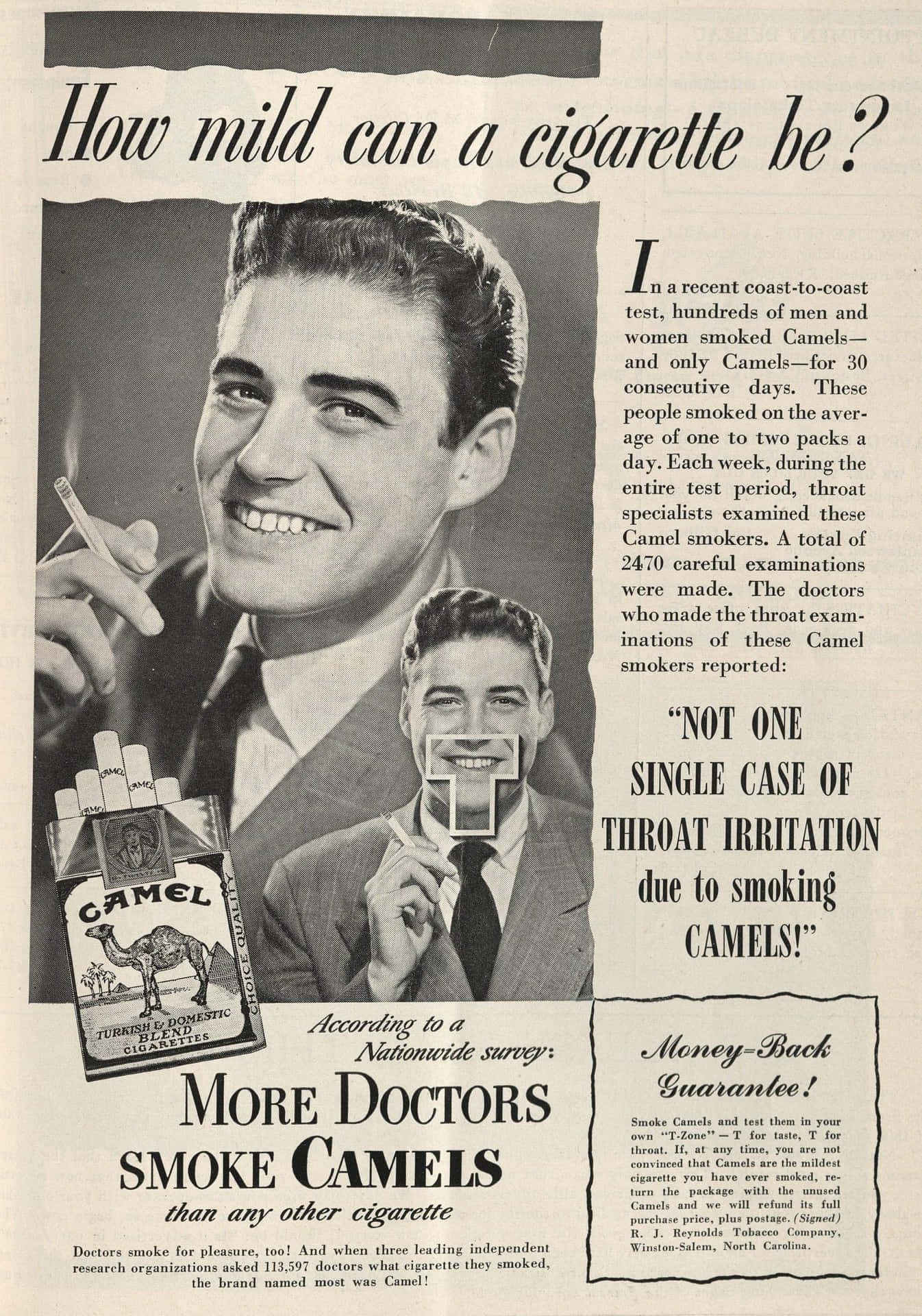 Download Vintage Camel Cigarettes Ad