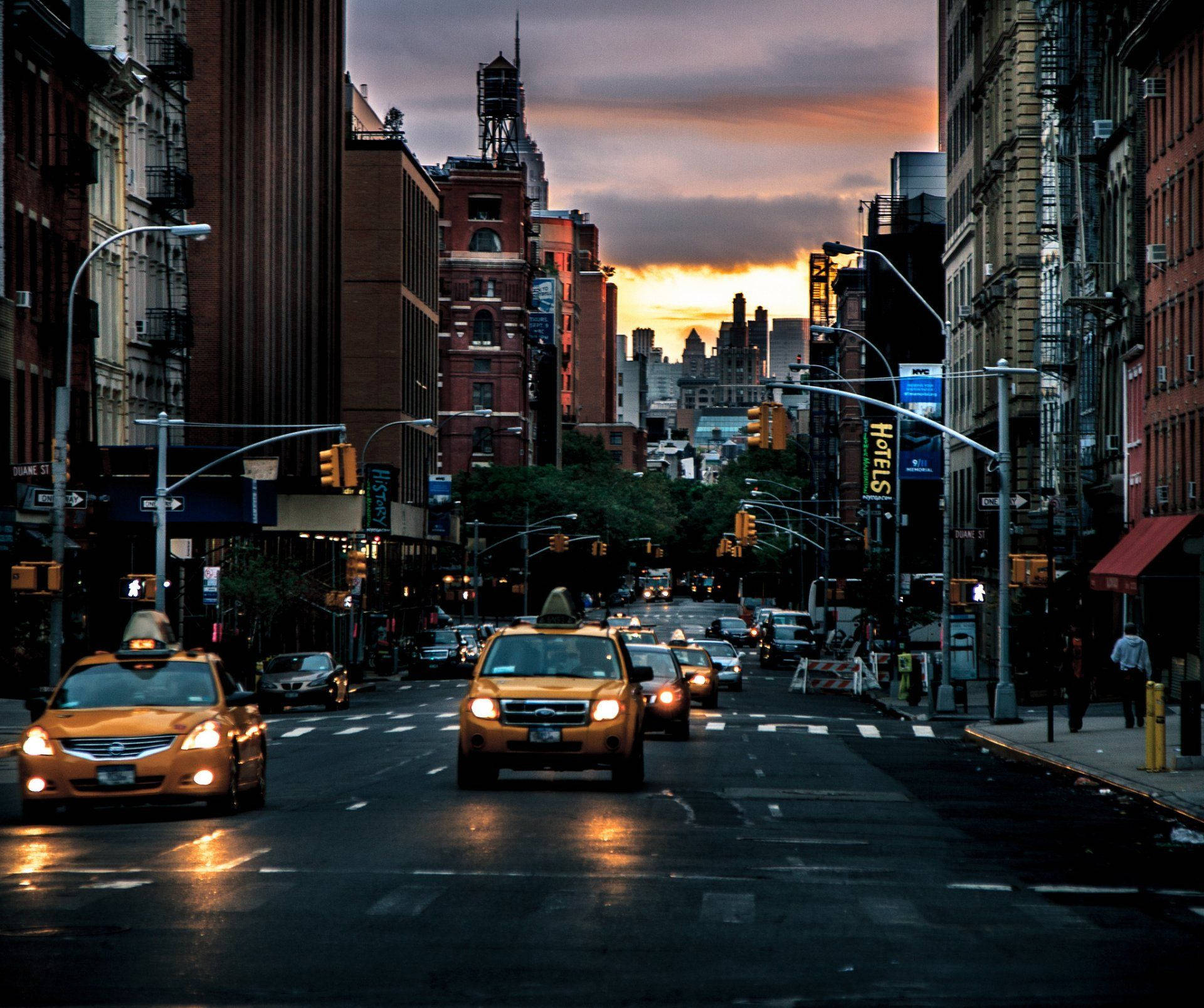 New York Street Wallpaper