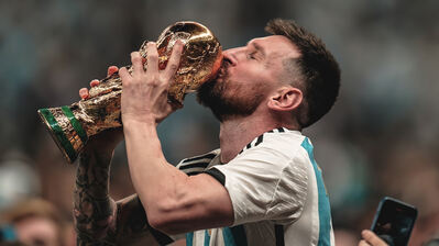 Lionel Messi FIFA World Cup 2022 Trophy