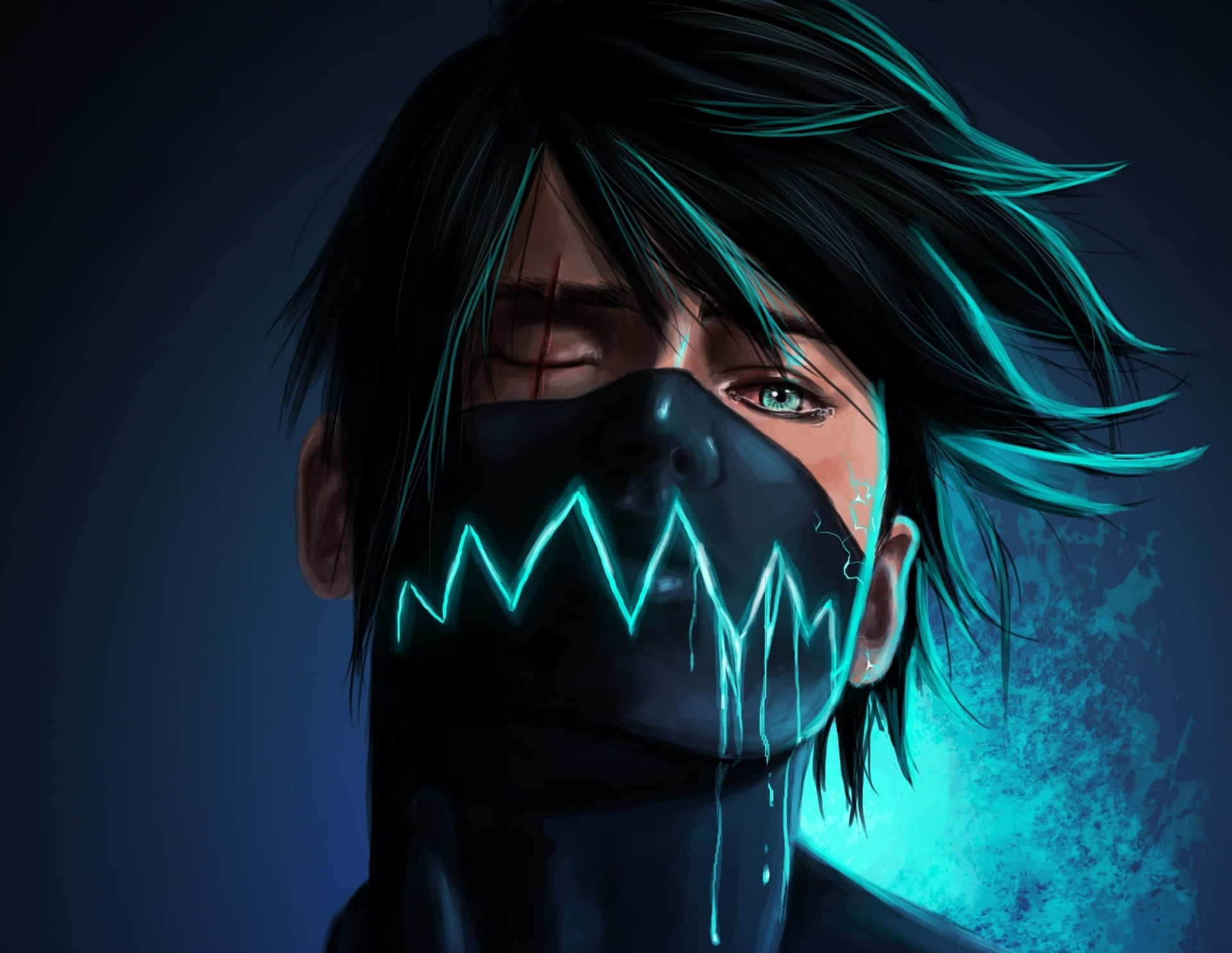 Download Anime Cool Face Mask Picture