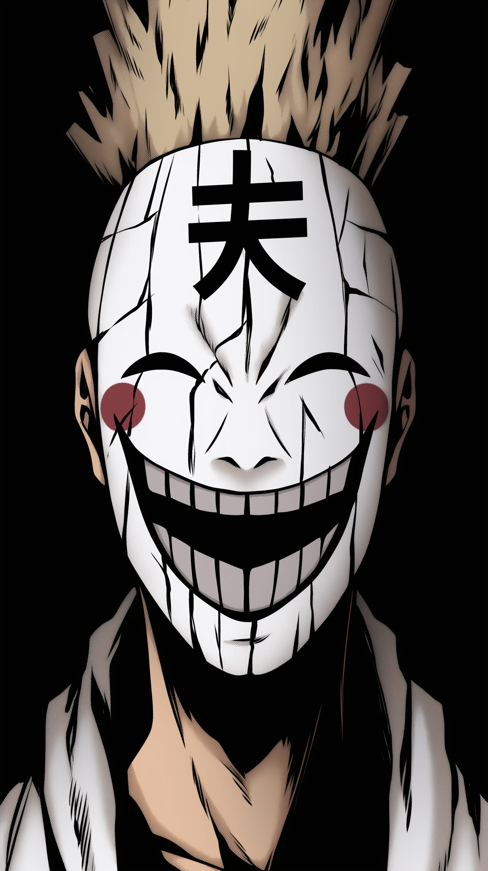 Japanese Masked Smile Men's Wallpaper