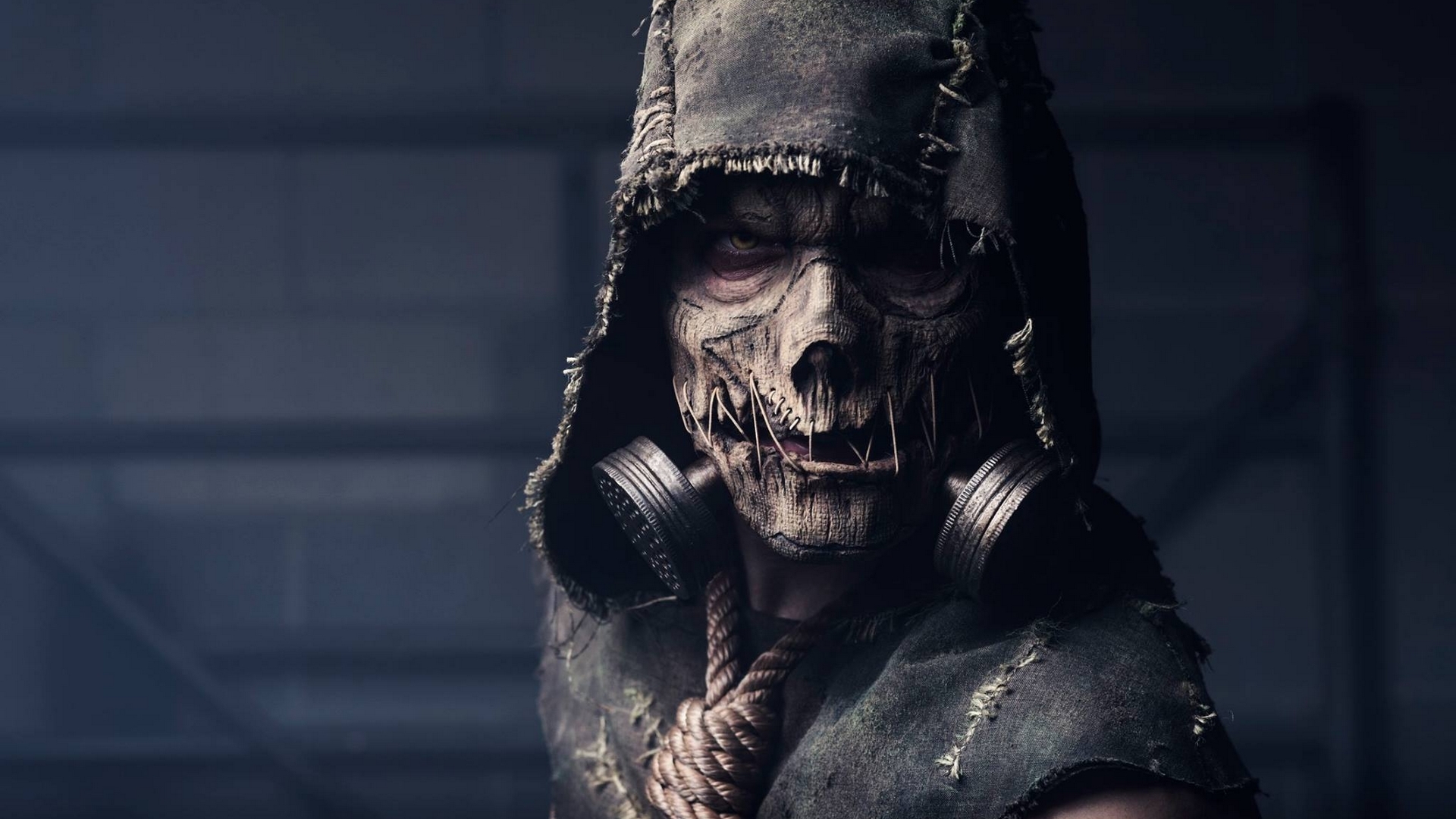 Wallpaper men, mask, gas mask