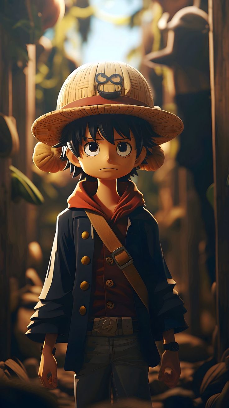 Wallpaper anime, one piece, luffy, art