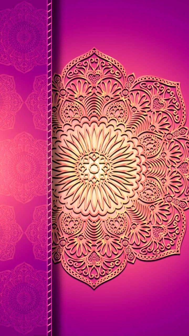 Pink Mandala Wallpaper Pattern