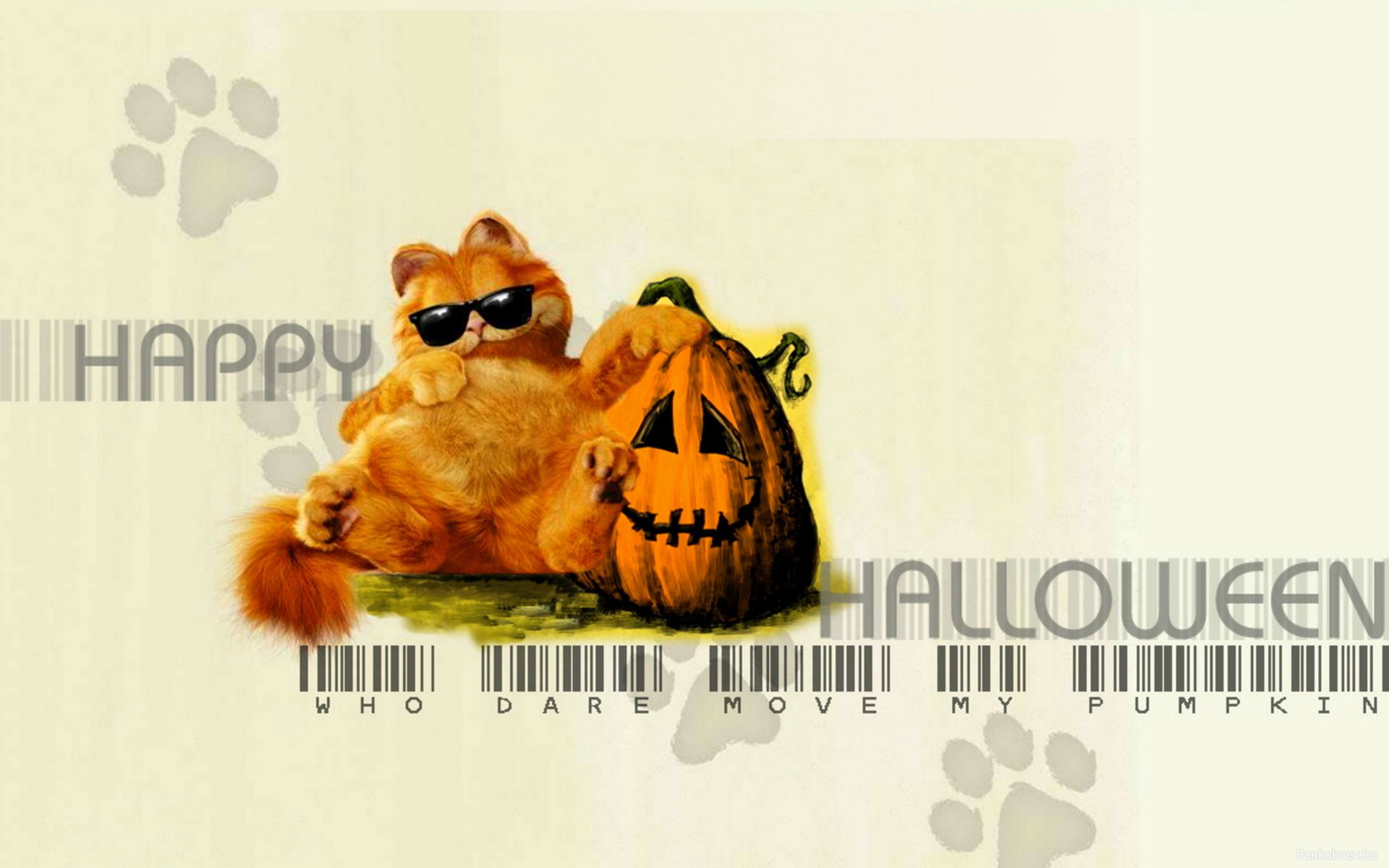 Garfield Holiday Halloween HD Wallpaper