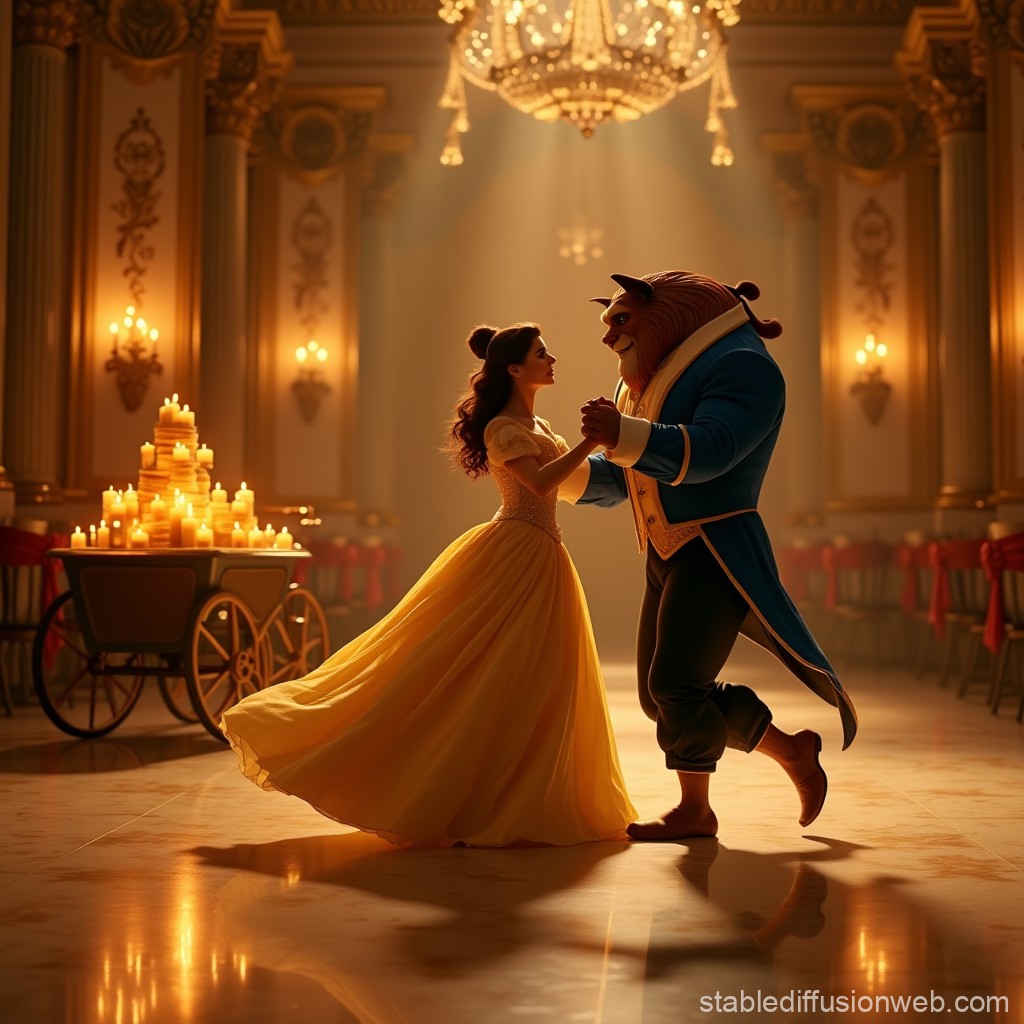 enchanting ballroom dance scene