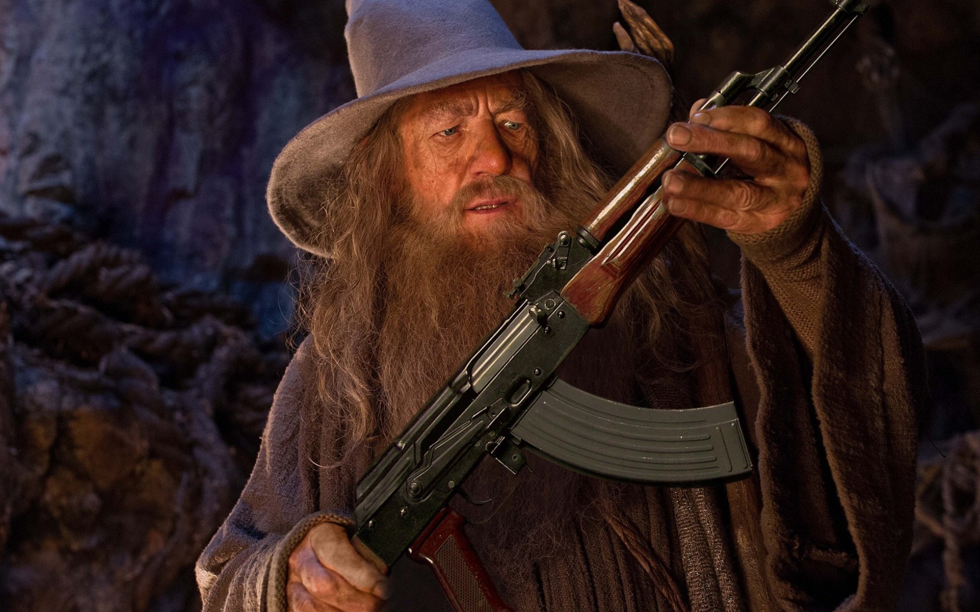 Funny Gandalf HD Wallpaper from