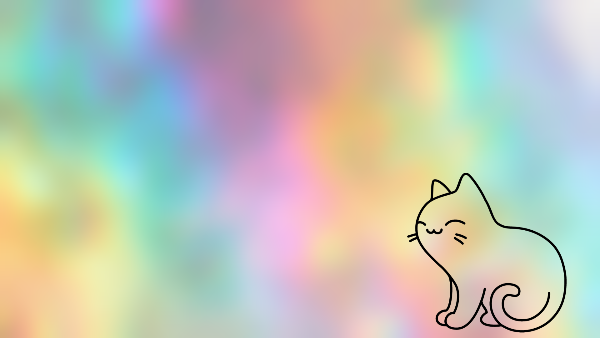 Rainbow Cat aesthetic wallpaper