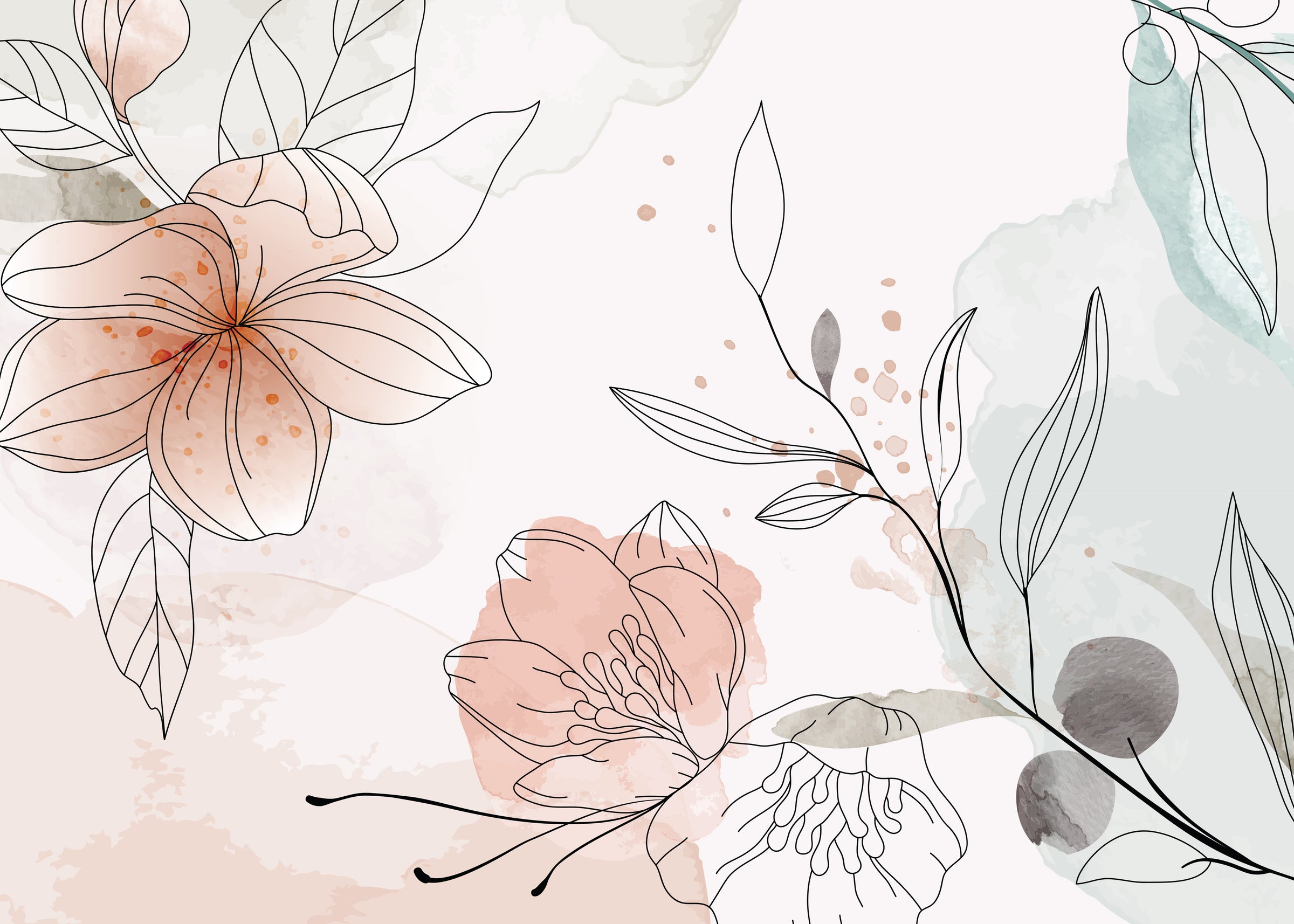 Floral Peel and Stick Wallpaper