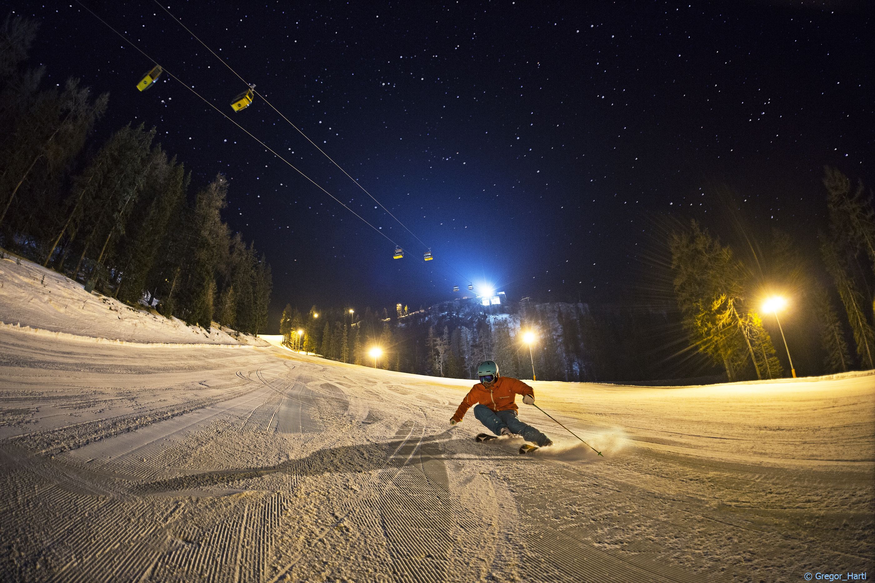 Night skiing on the Hochwurzen. Infos