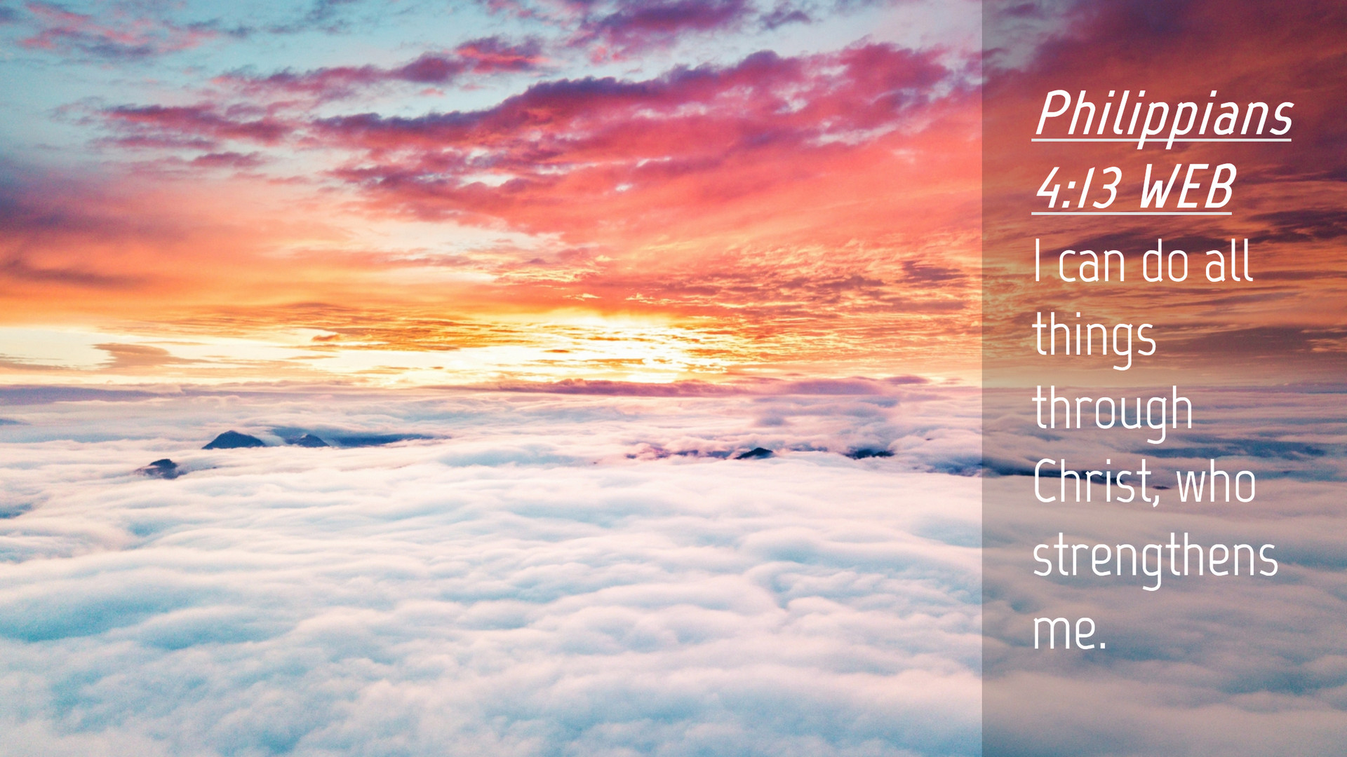 Philippians 4:13 WEB Desktop Wallpaper