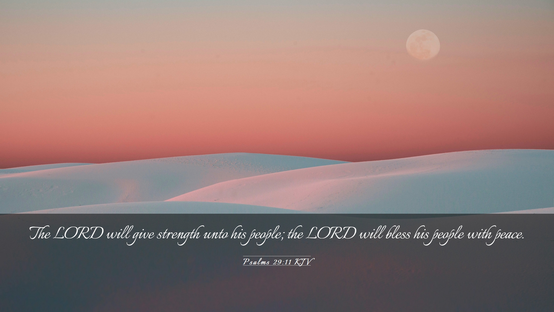 Psalms 29:11 KJV Desktop Wallpaper