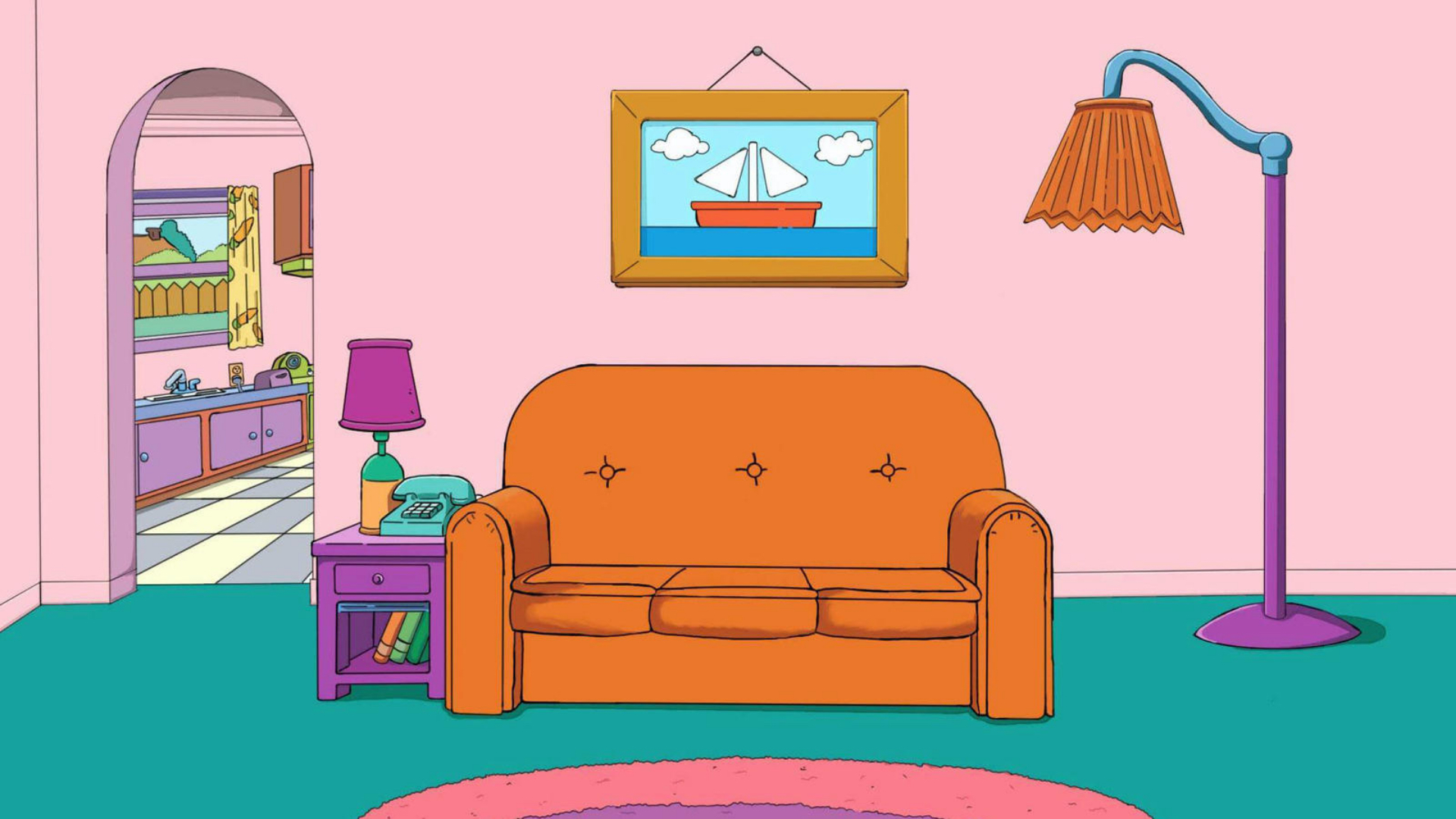 The Simpsons, Couch background